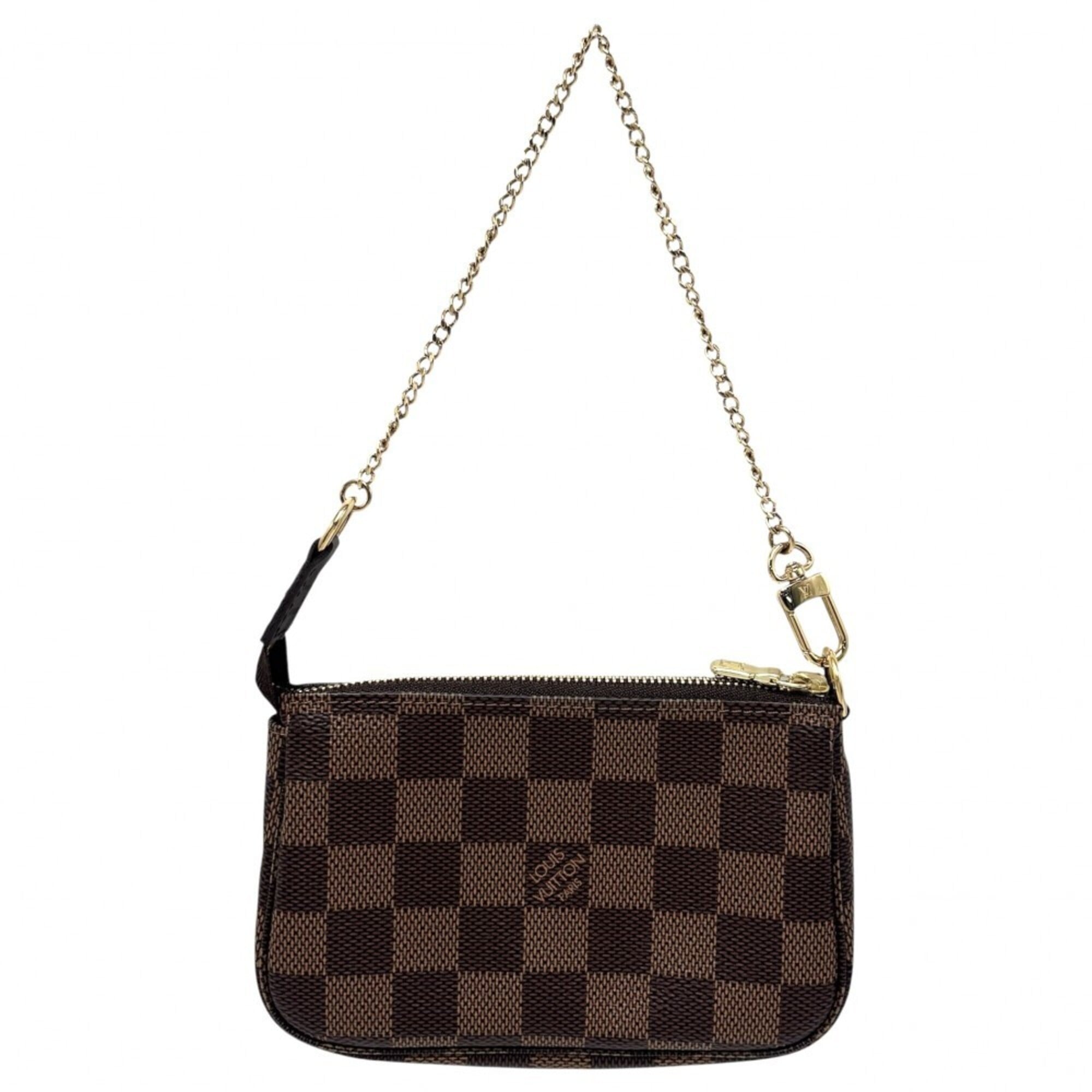 Louis Vuitton Brown Damier Canvas Handbag Pouch (Pre-Owned)