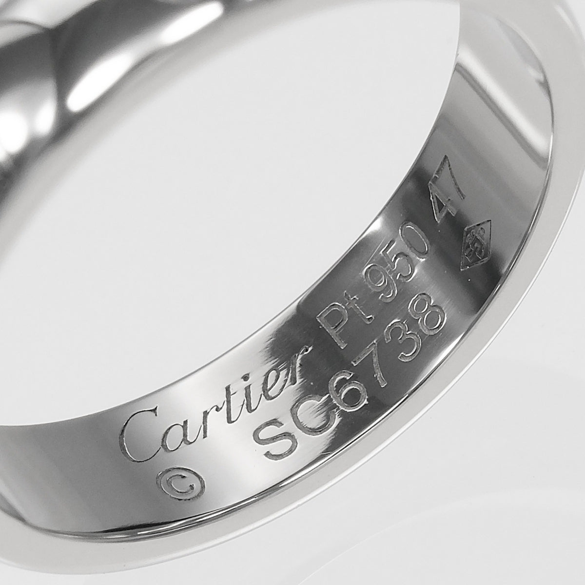 Cartier Platinum 950 Band Ring (Pre-Owned)
