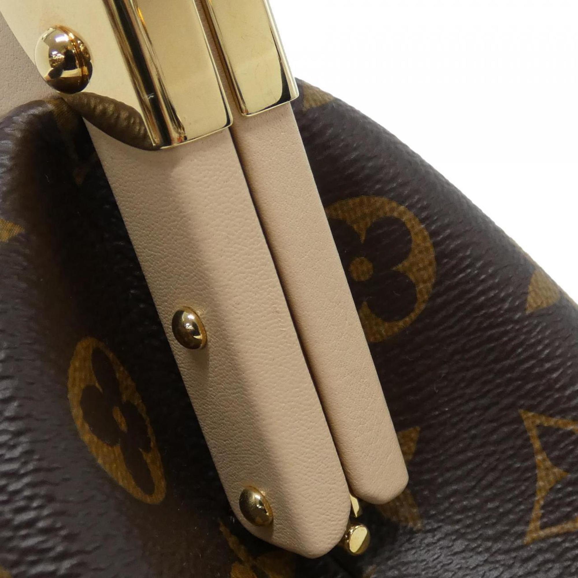 Louis Vuitton Marron Coated Canvas Handbag (Pre-Owned)