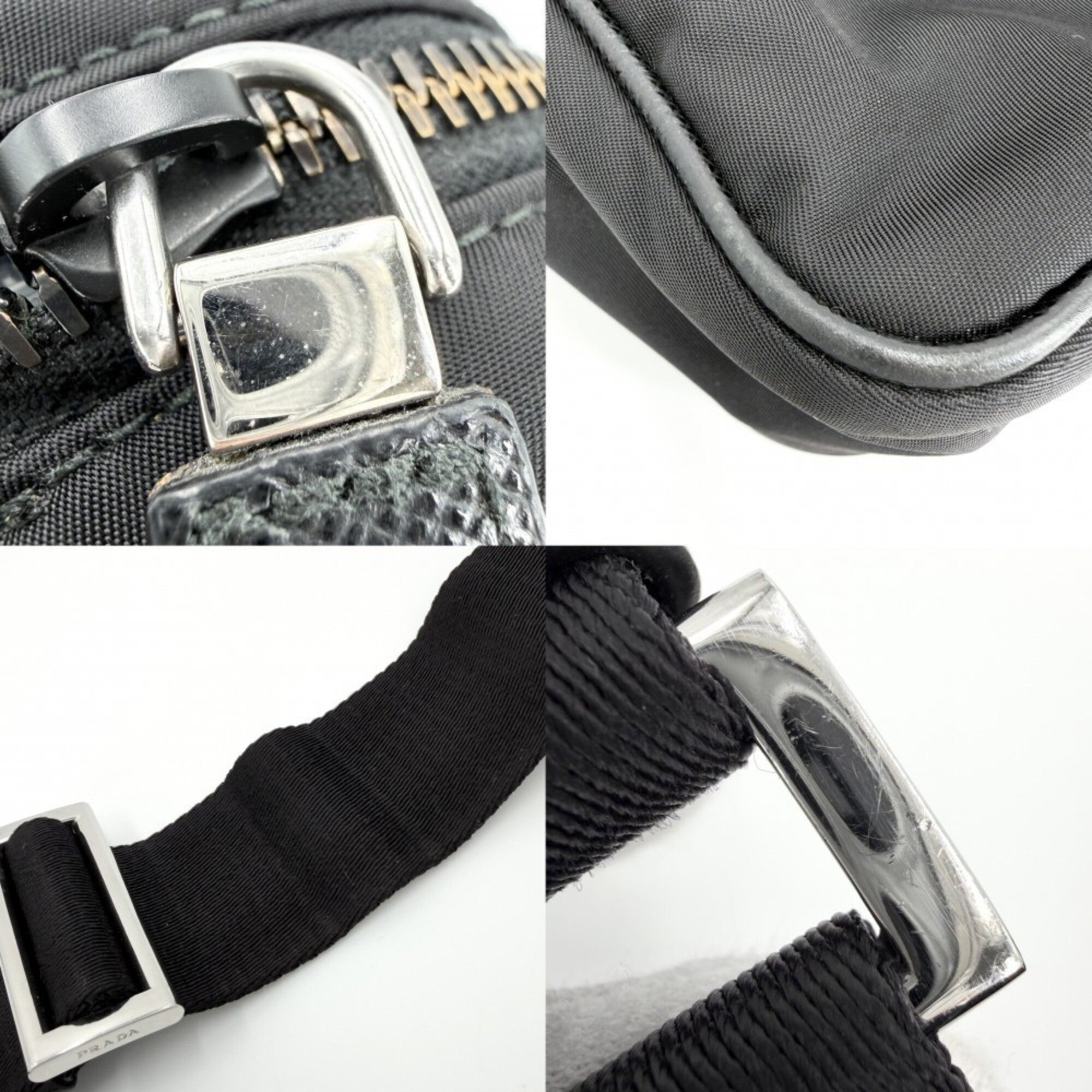 Prada Black Nylon Shoulder Bag (Pre-Owned)