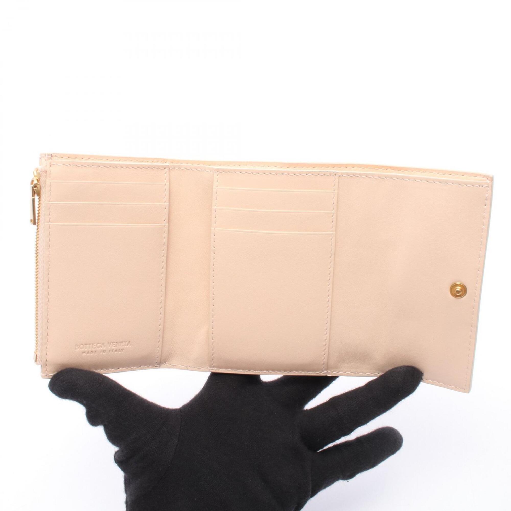 Bottega Veneta Pink Leather Wallet (Tri-Fold) (Pre-Owned)