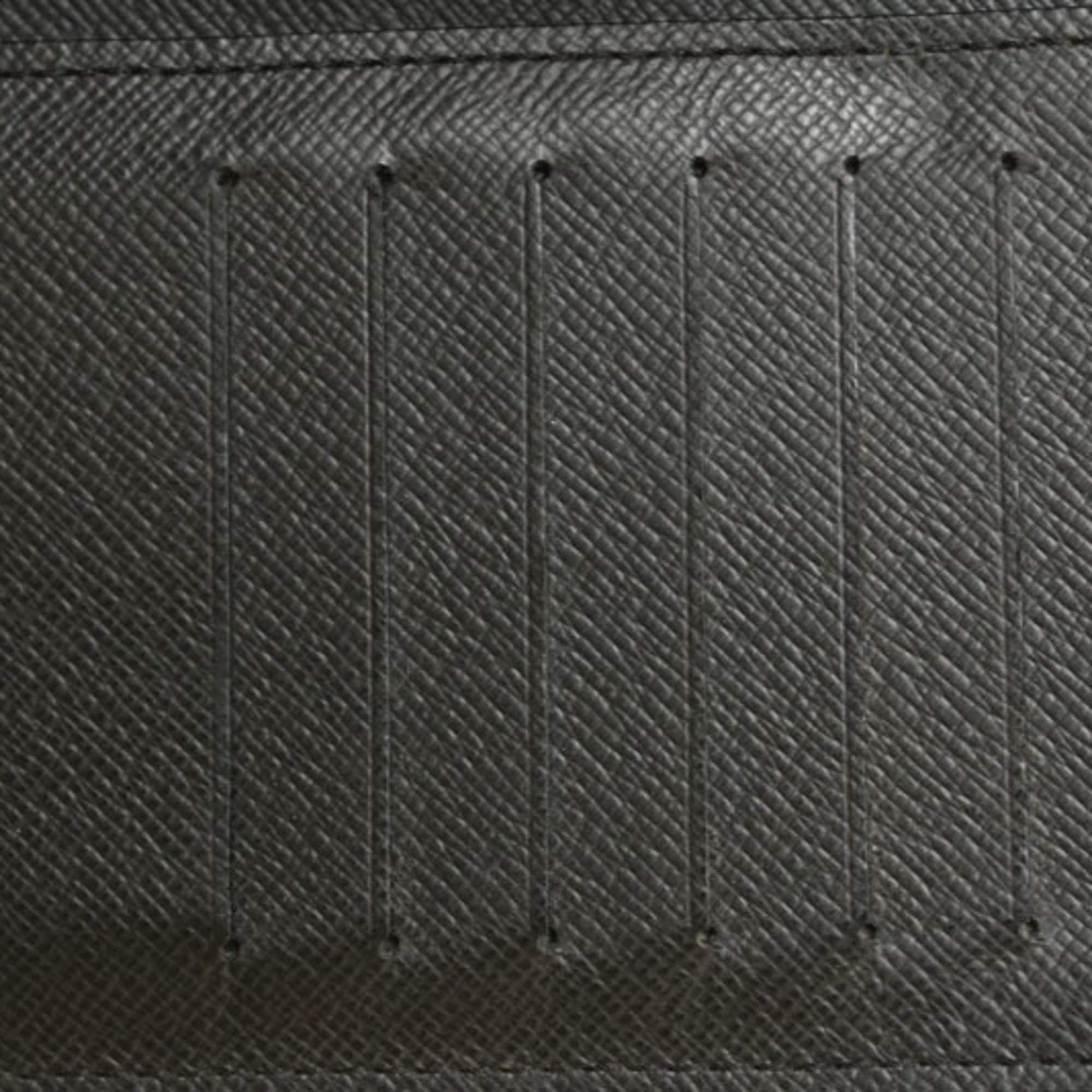 Louis Vuitton Ardoise Navy Leather Long Wallet (Bi-Fold) (Pre-Owned)