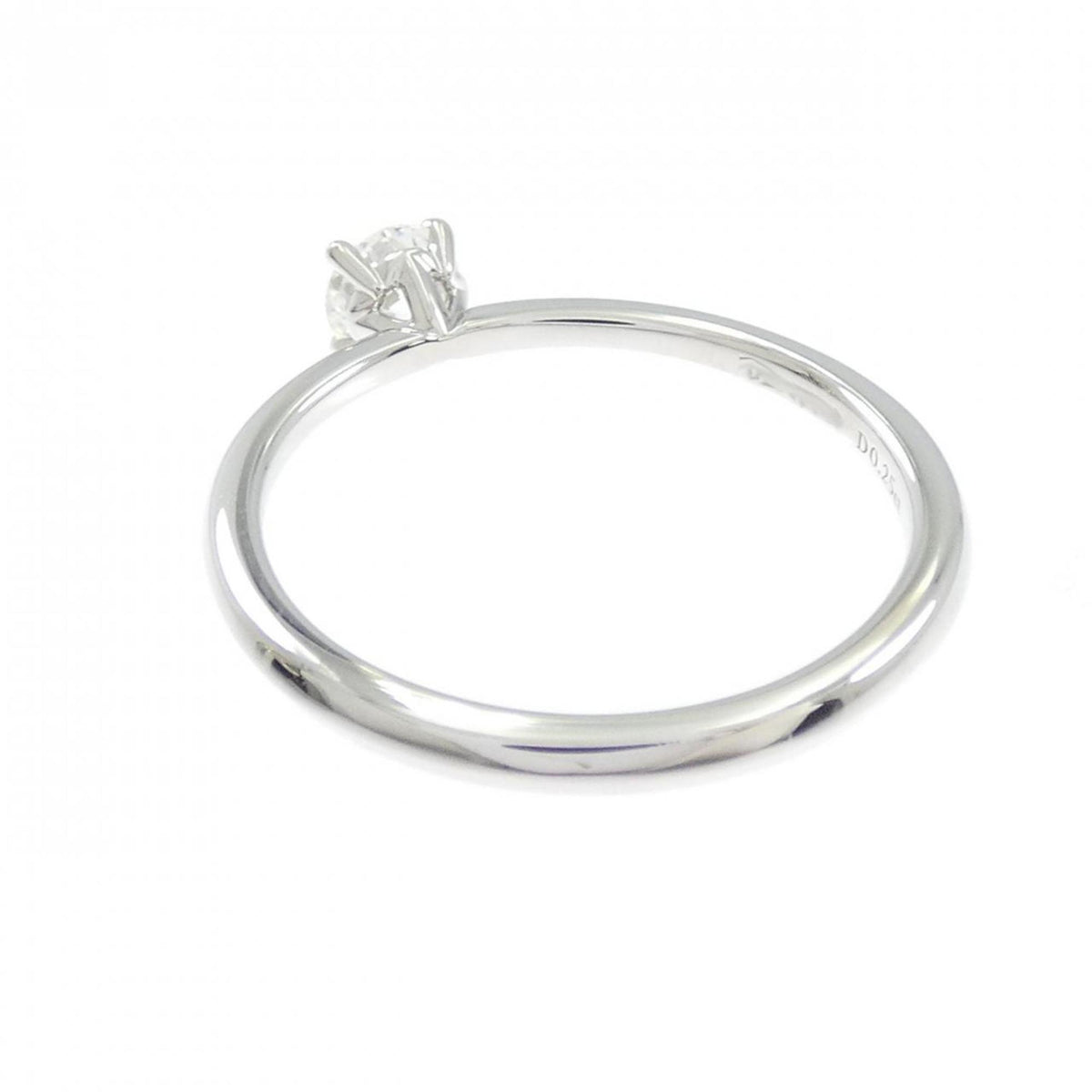 Tiffany Platinum Platinum 950 Band Ring (Pre-Owned)