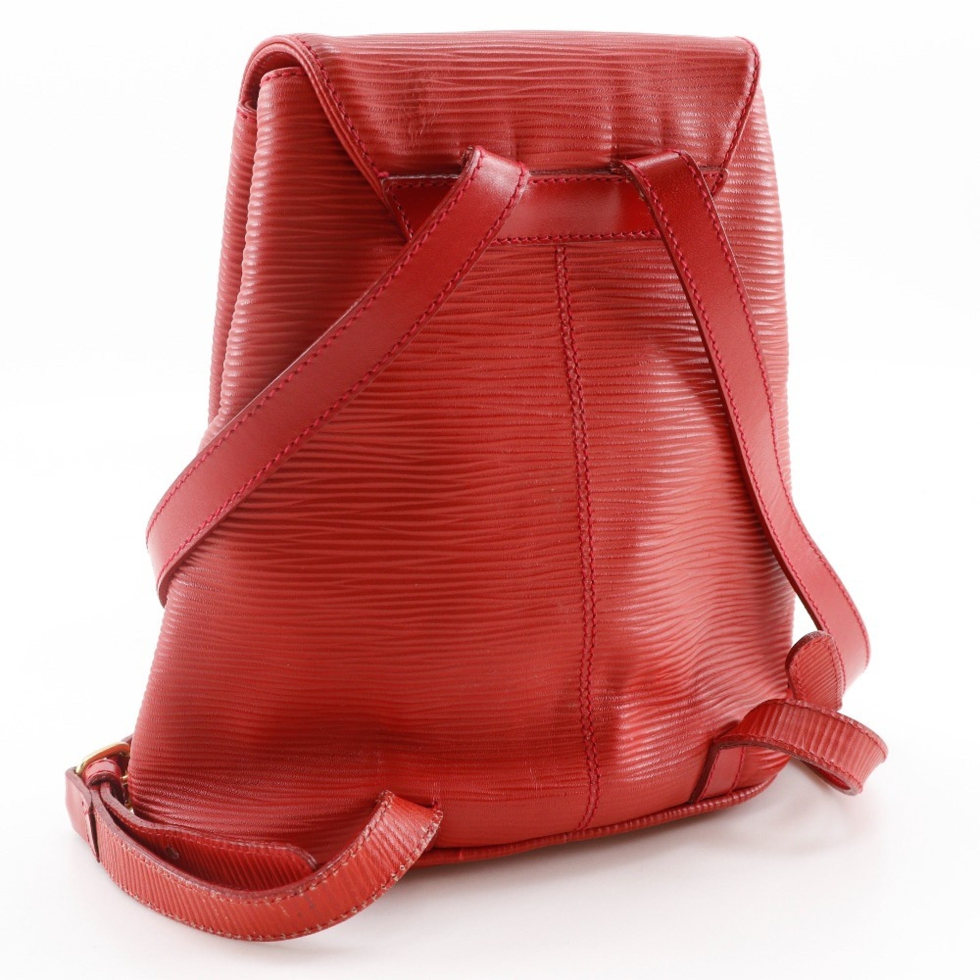 Fendi Red Color Leather Backpack (Pre-Owned)