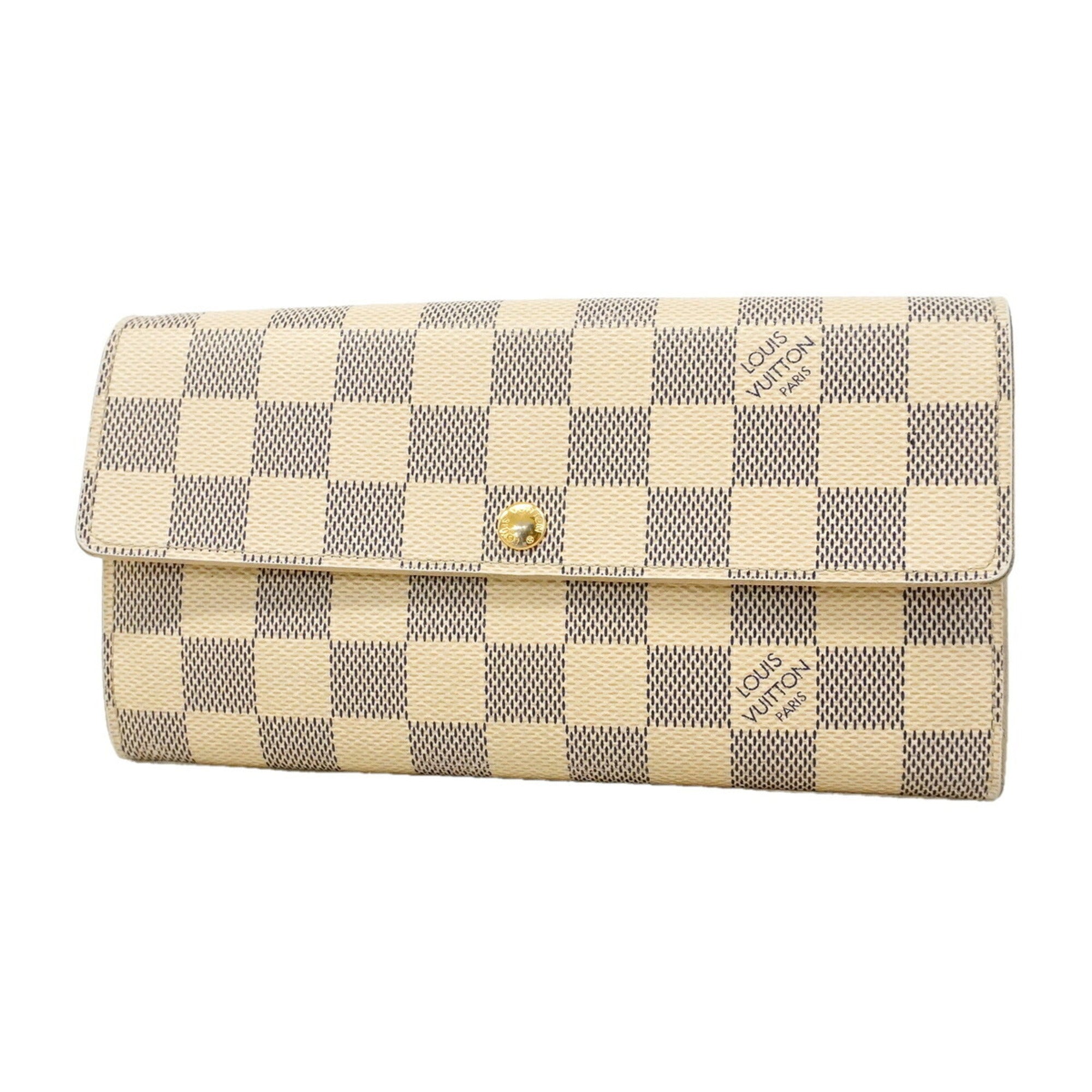 Louis Vuitton White Long Wallet (Bi-Fold) (Pre-Owned)