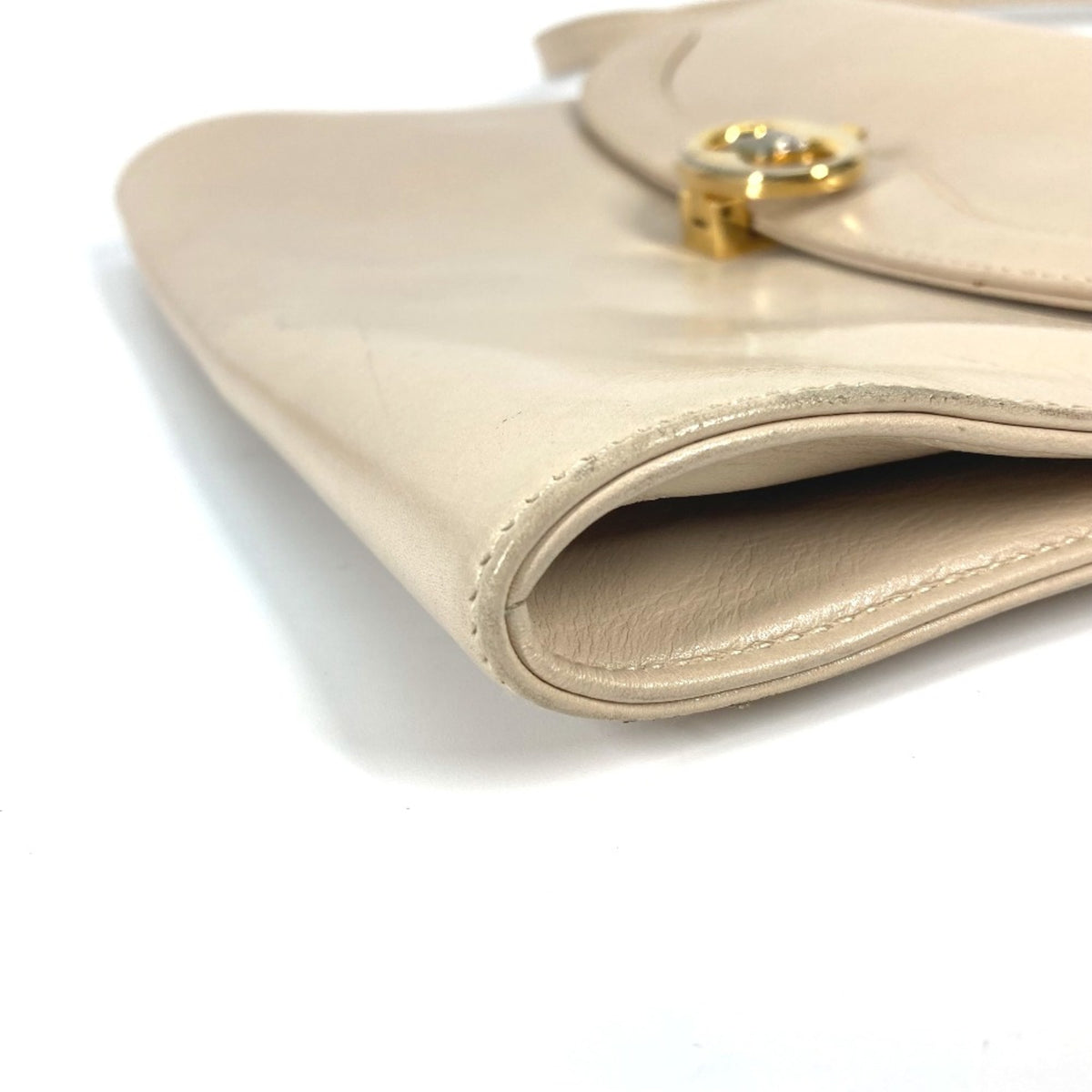 Celine Beige Leather Shoulder Bag (Pre-Owned)