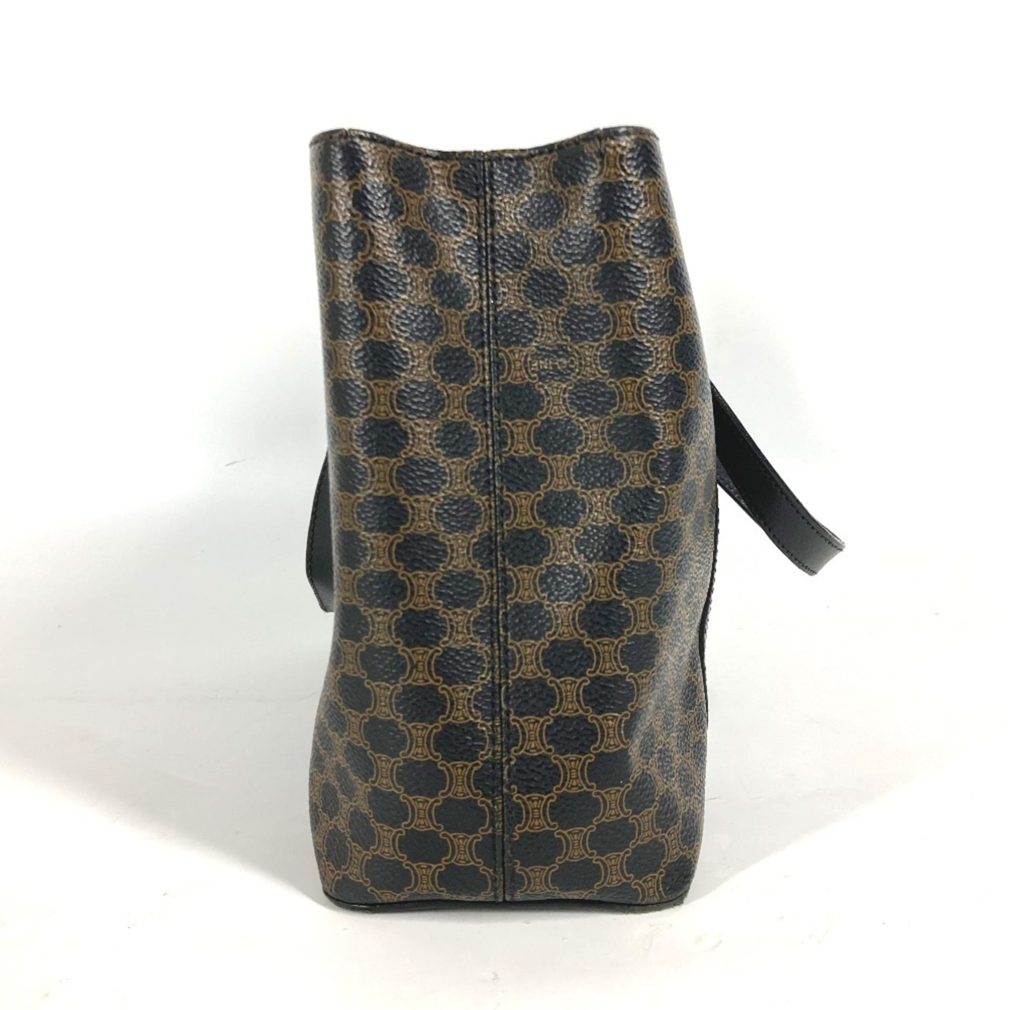 Celine Black Brown Pvc Leather Handbag Tote Bag (Pre-Owned)