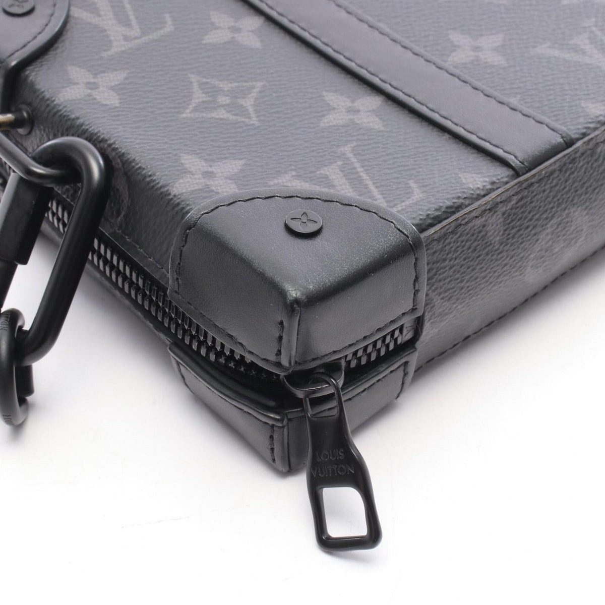 Louis Vuitton Black Coated Canvas Pvc Monogram Eclipse Leather Handbag Shoulder Bag (Pre-Owned)