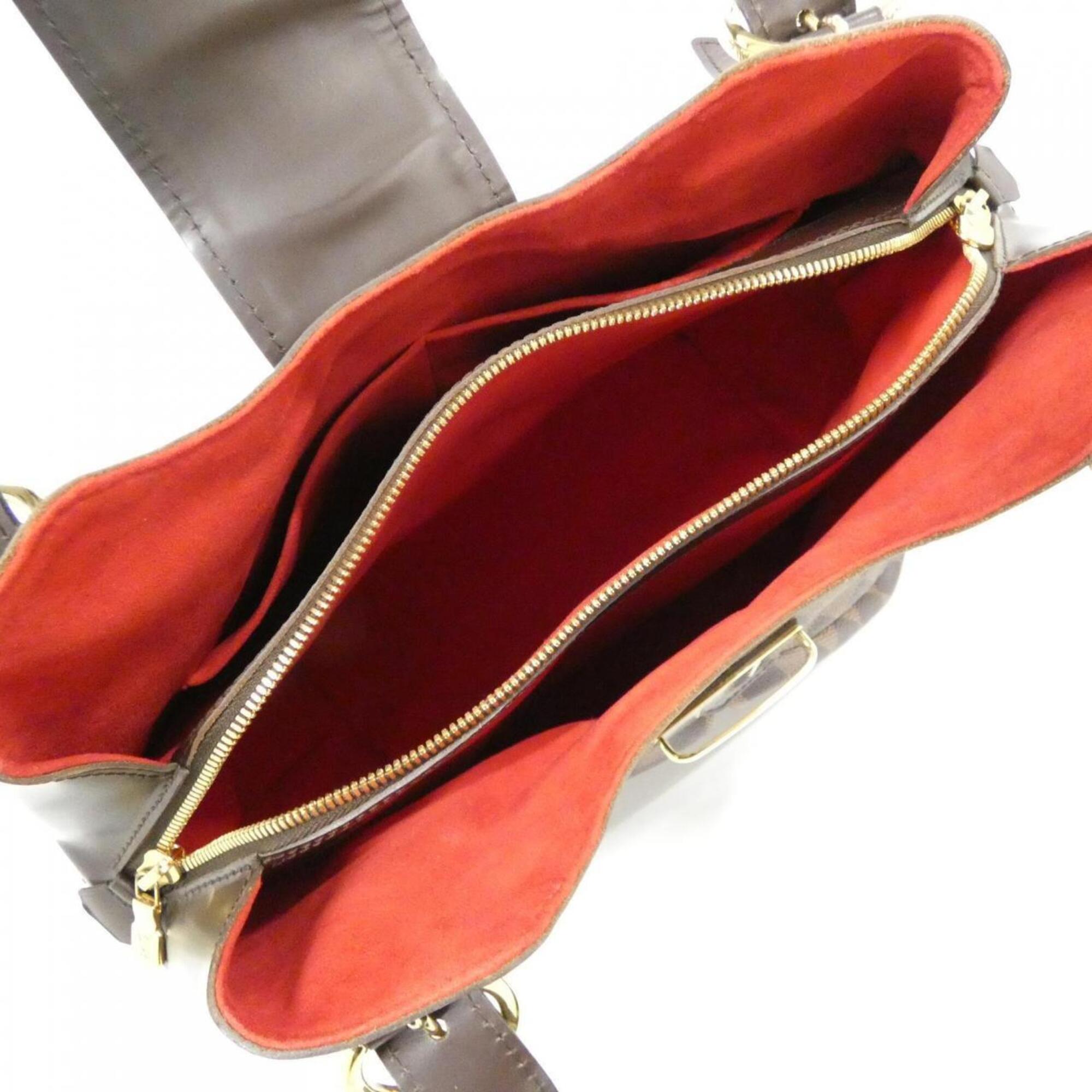 Louis Vuitton Brown Coated Canvas Shoulder Bag (Pre-Owned)