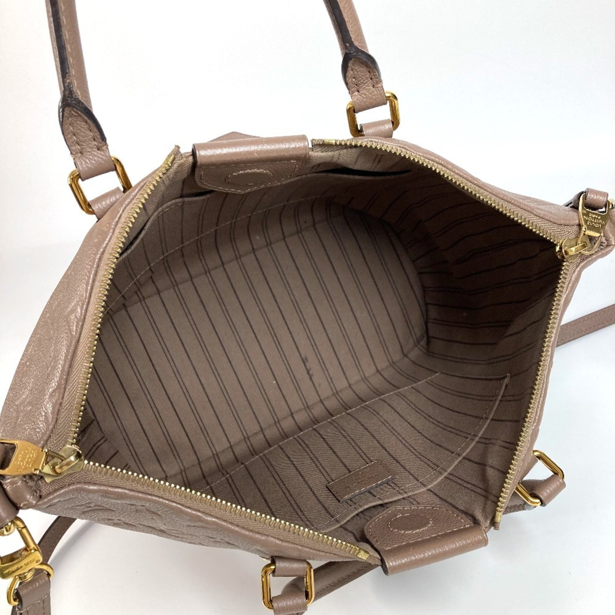 Louis Vuitton Monogram Empreinte Beige Monogram Empreinte Handbag Shoulder Bag (Pre-Owned)