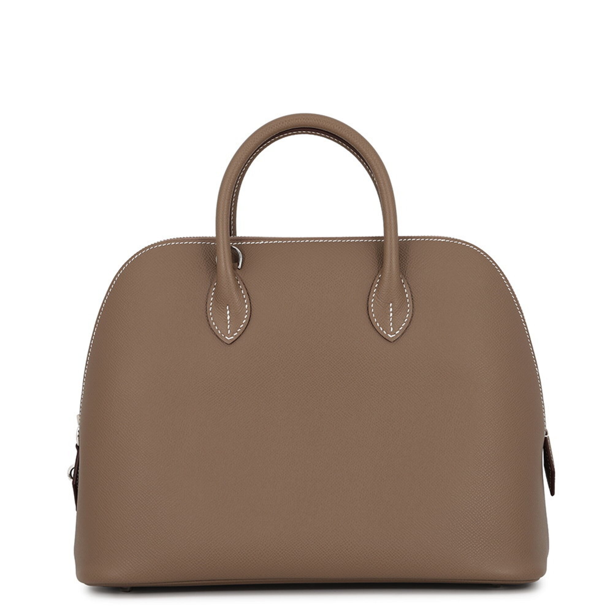 Hermes Bolide Etoupe Gray Epsom Leather Handbag (Pre-Owned)