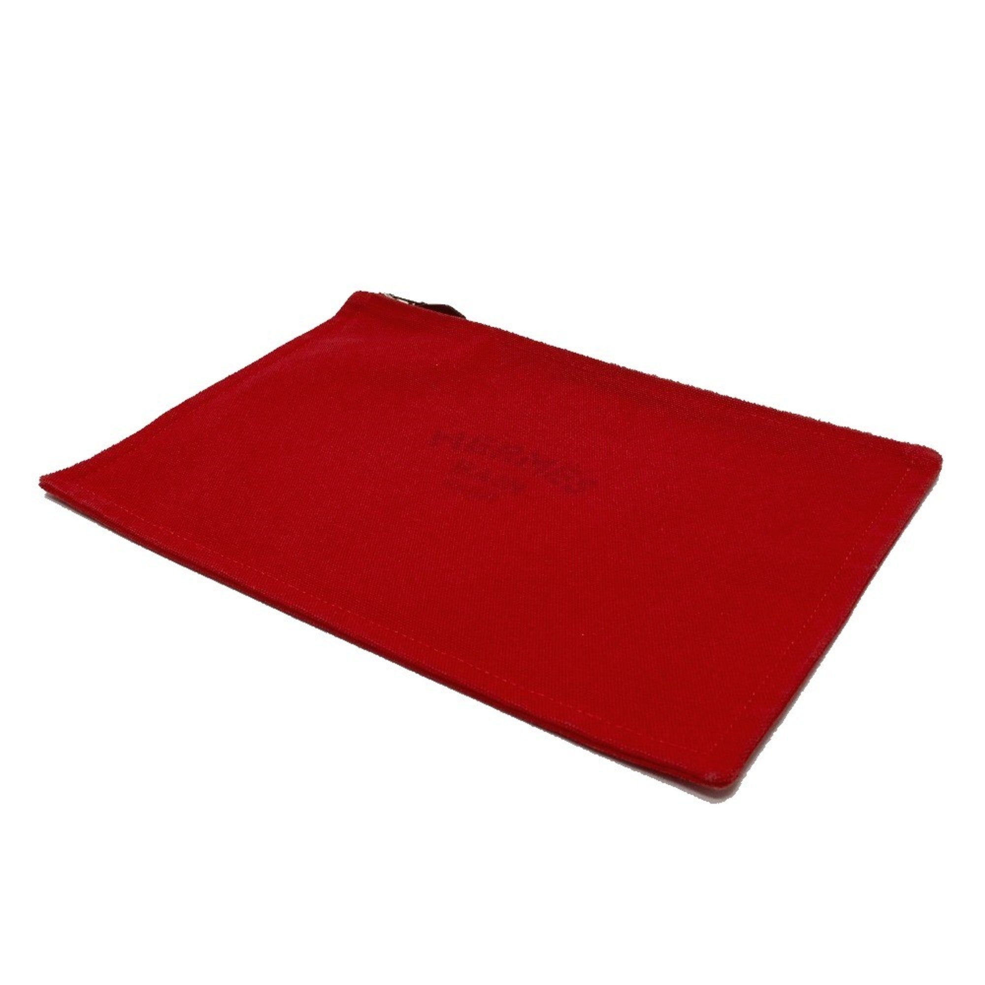 Hermes Red Color Cotton Pouch (Pre-Owned)