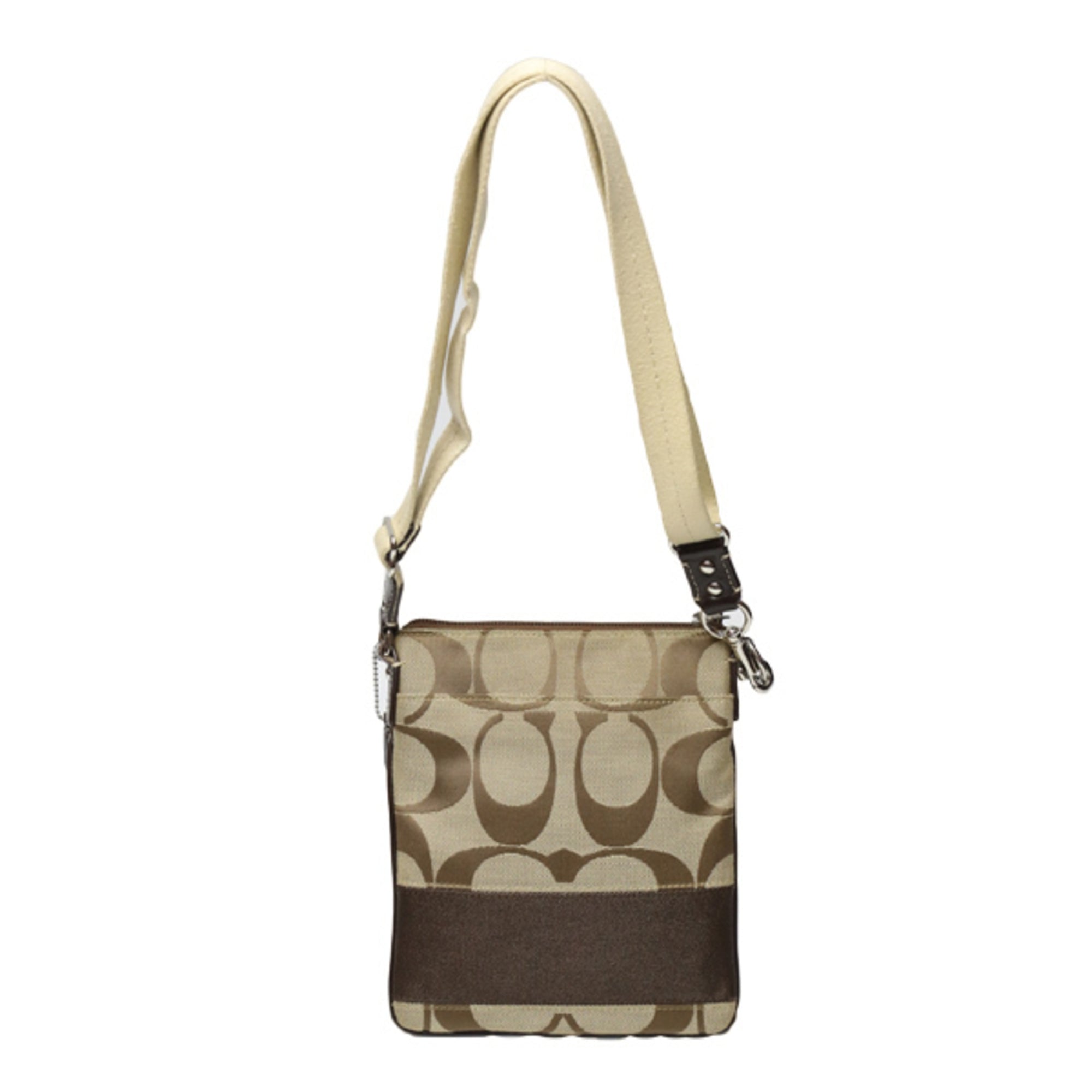 Coach Khaki Leather Shoulder Bag (Pre-Owned)