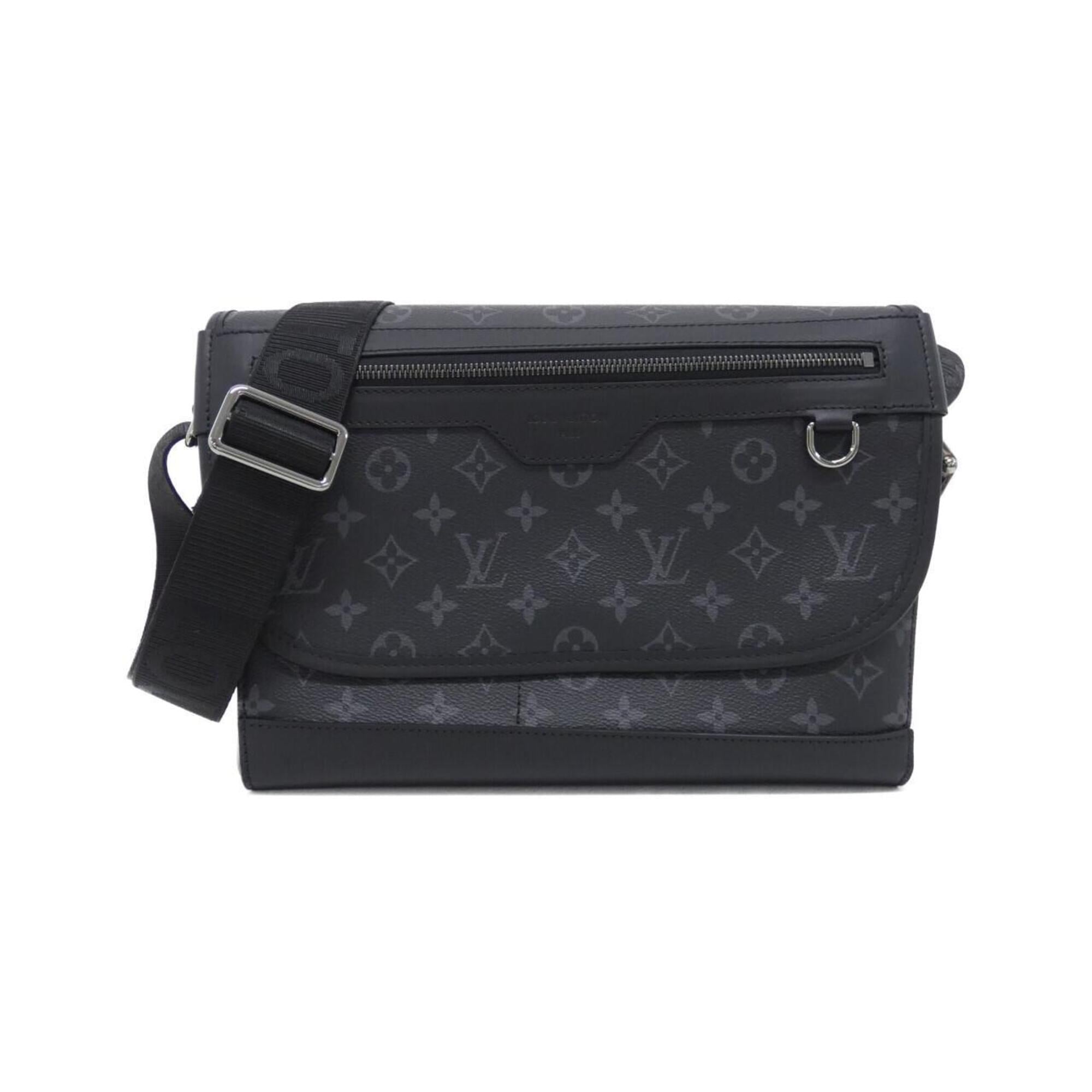 Louis Vuitton Black Coated Canvas Shoulder Bag (Pre-Owned)