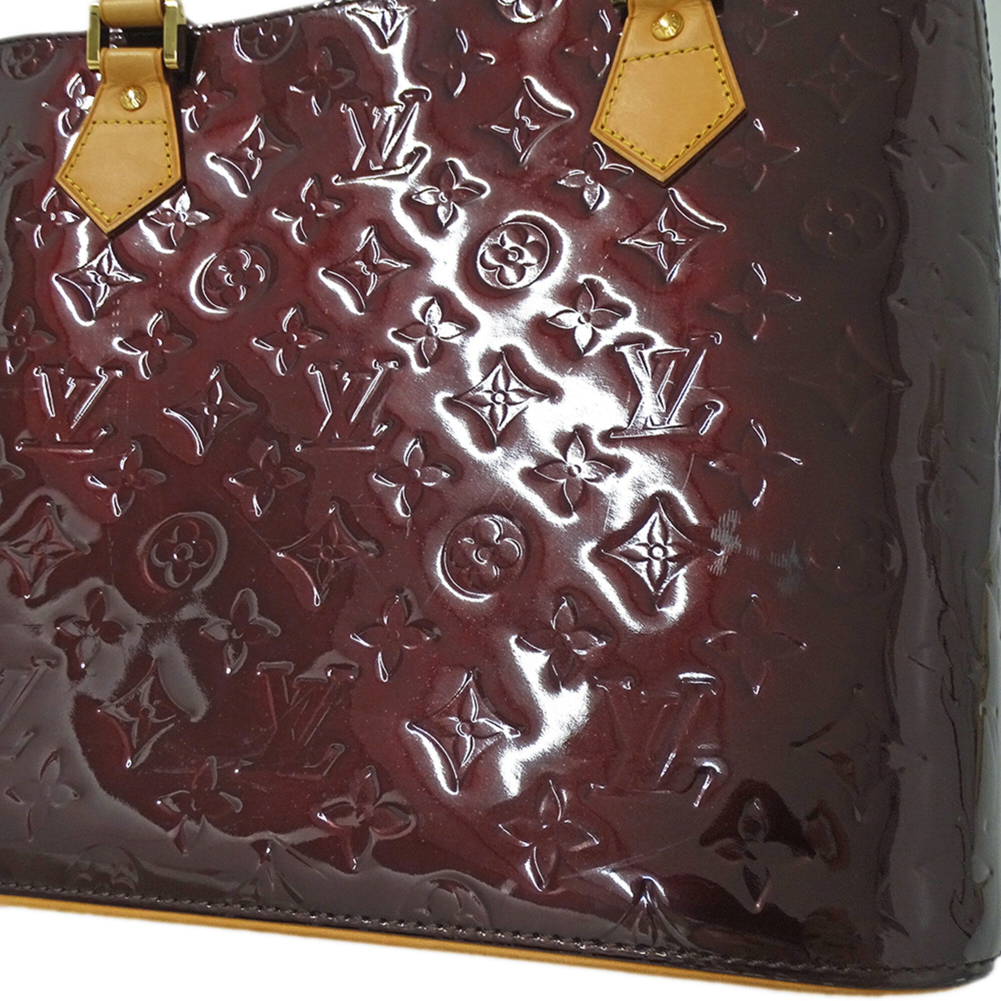 Louis Vuitton Purple Monogram Vernis Handbag Tote Bag (Pre-Owned)