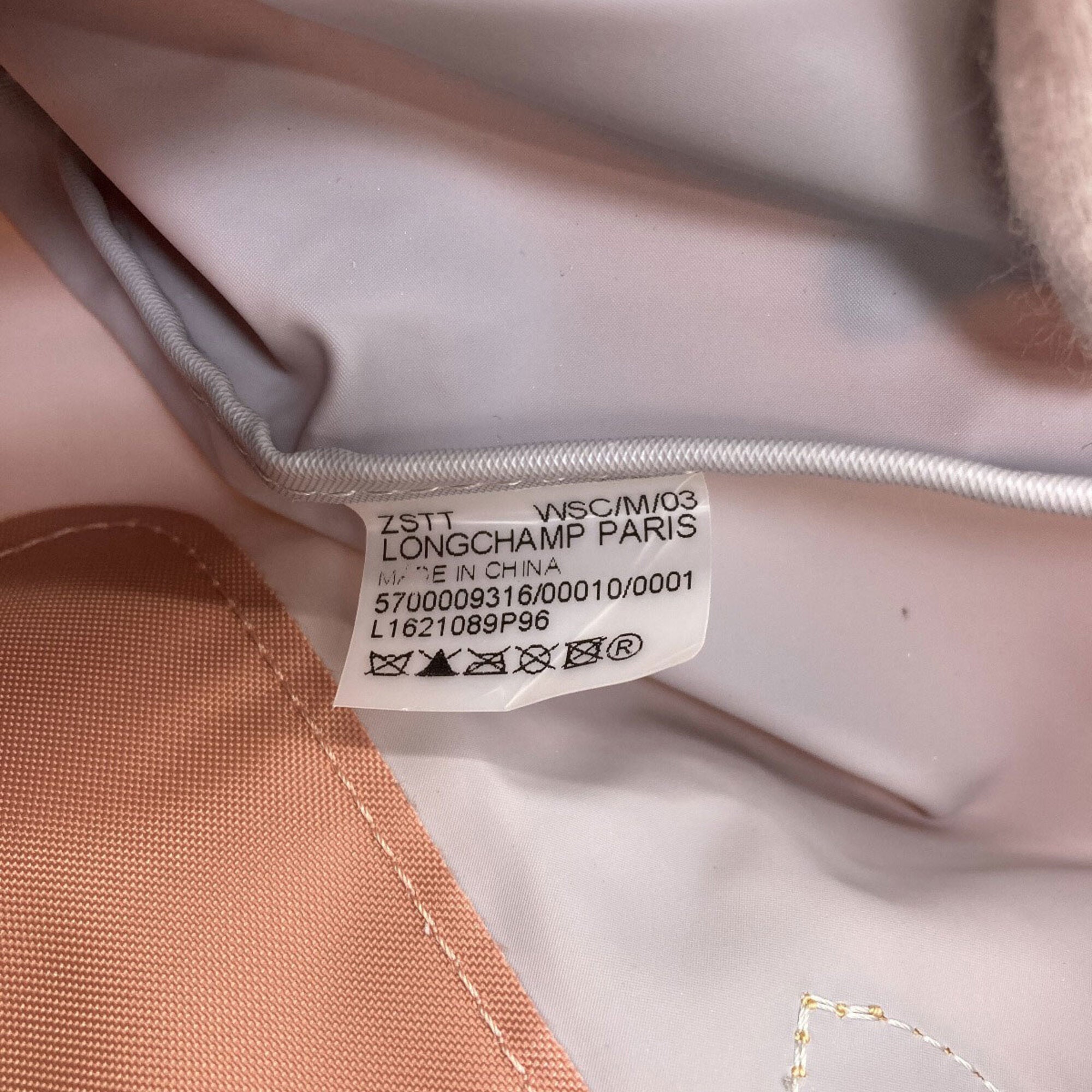 Longchamp Le Pliage Pink Nylon Handbag (Pre-Owned)