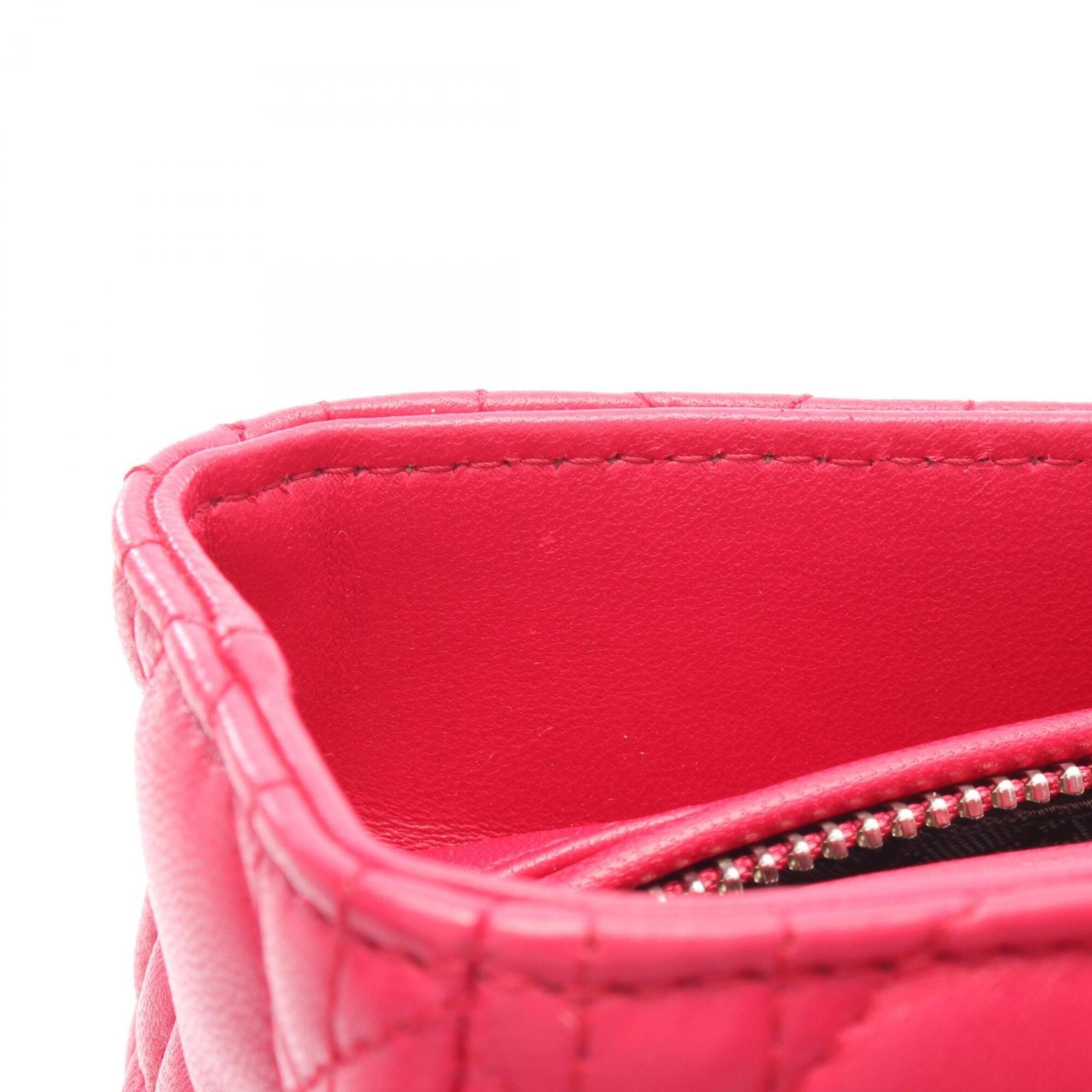 Christian Dior Lady Dior Pink Leather Handbag (Pre-Owned)