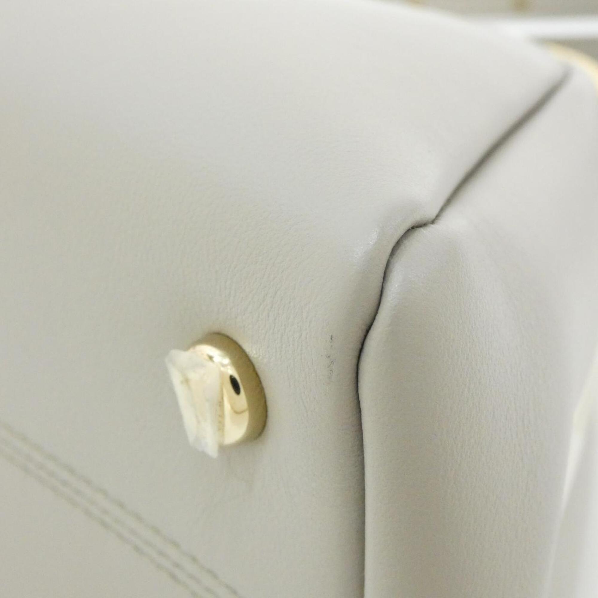 Bvlgari Gray Leather Handbag (Pre-Owned)