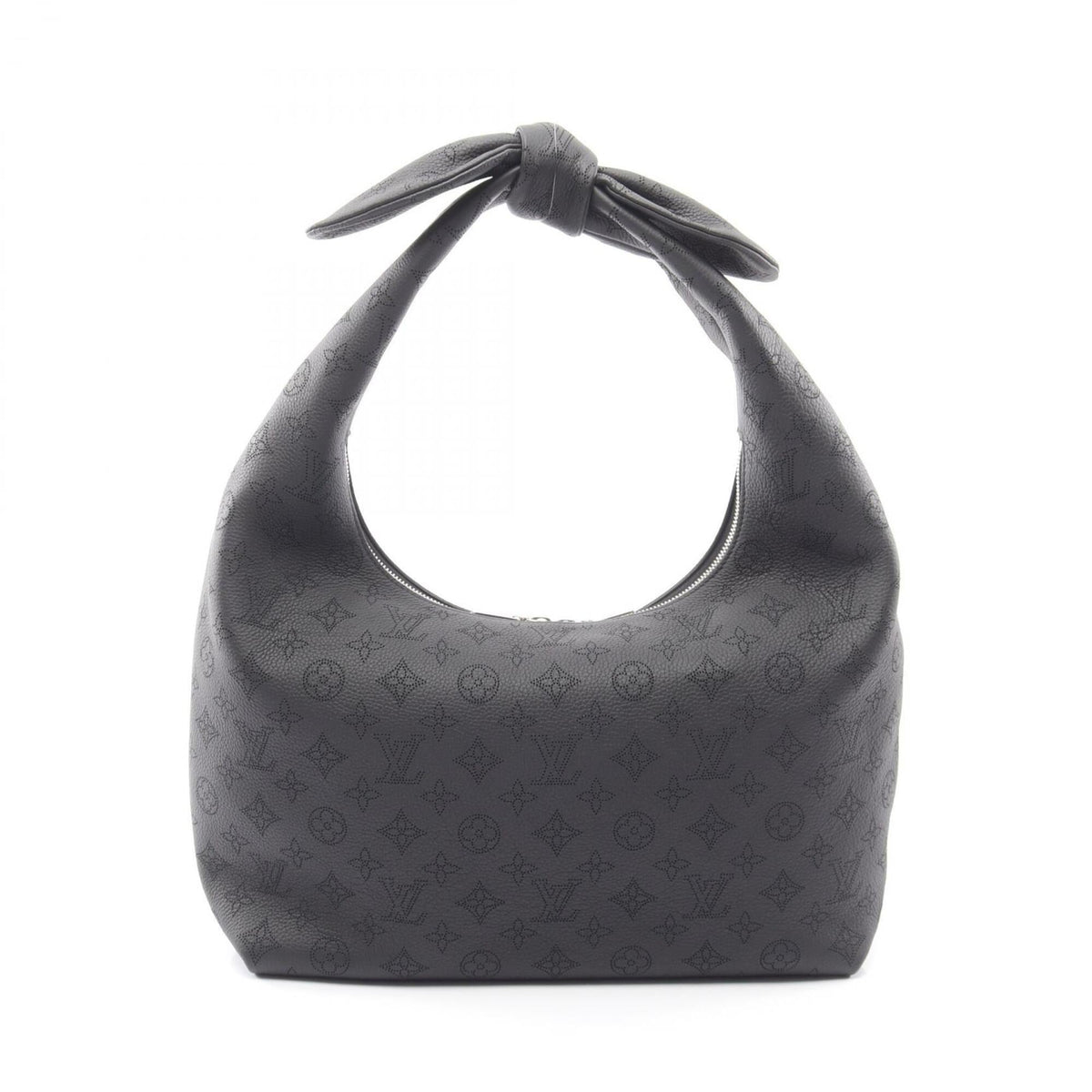 Louis Vuitton Black Mahina Leather Leather Handbag Shoulder Bag (Pre-Owned)