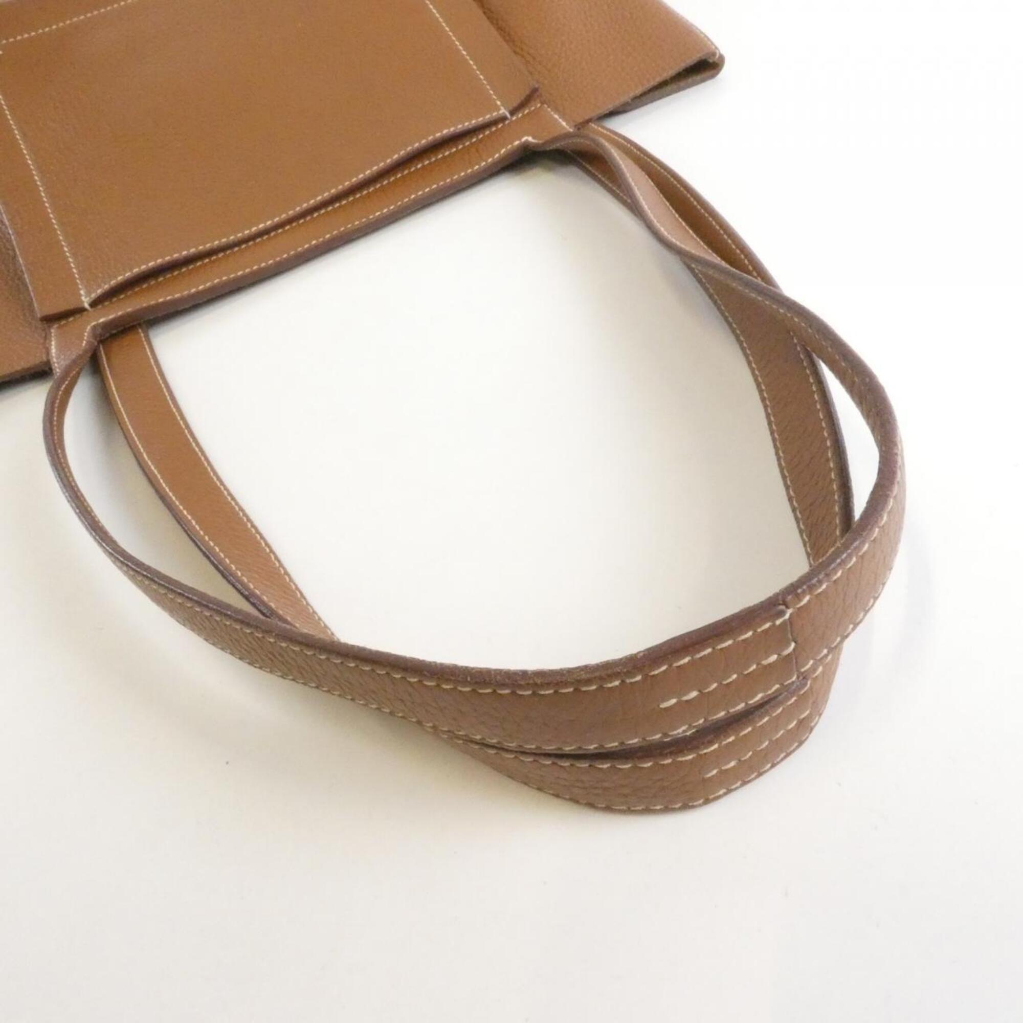 Hermes Gold Taurillon Clemence Leather Handbag (Pre-Owned)