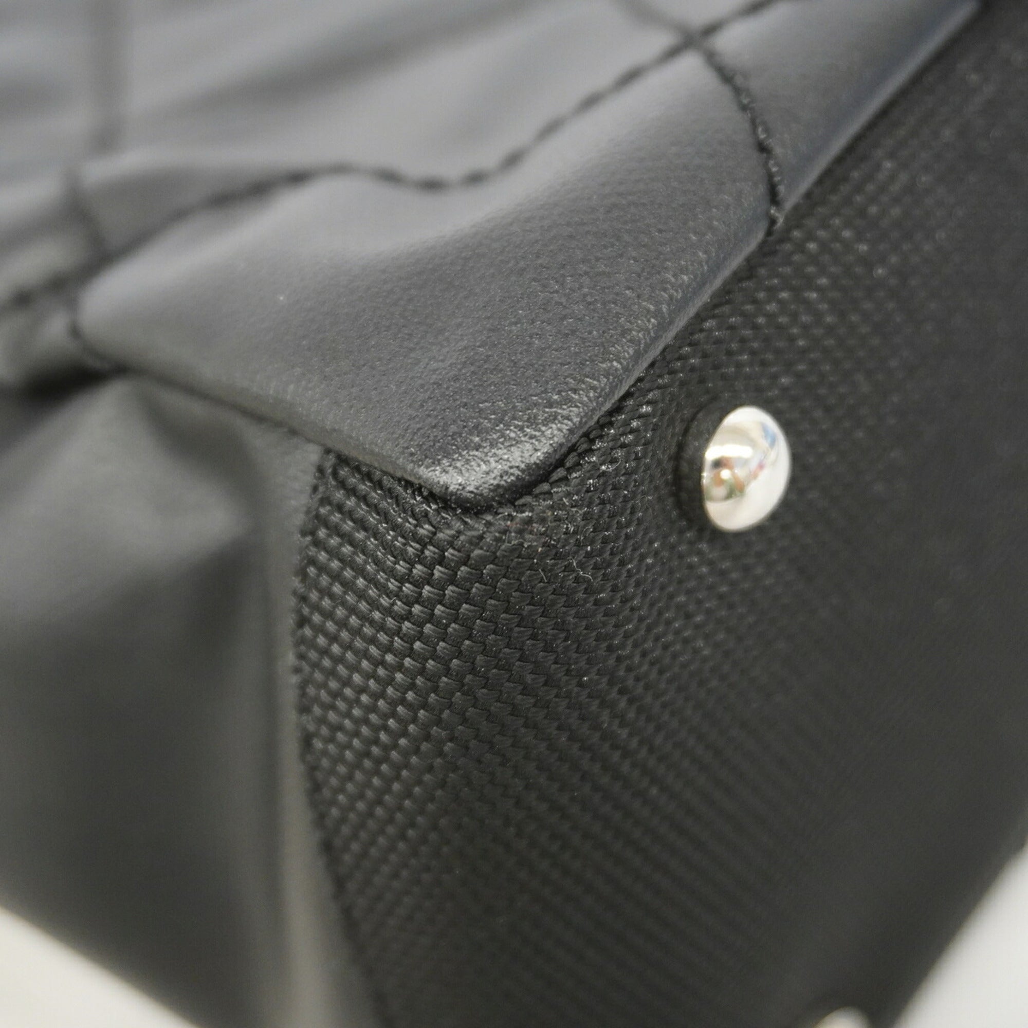 Chanel Black Canvas Tote Bag (Pre-Owned)