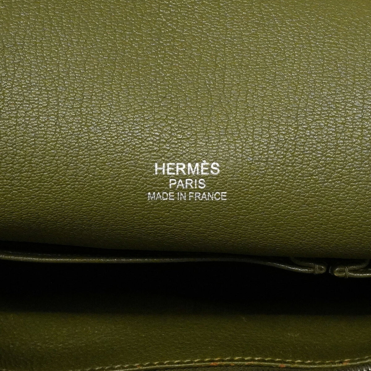 Hermes Green Taurillon Clemence Leather Shoulder Bag (Pre-Owned)