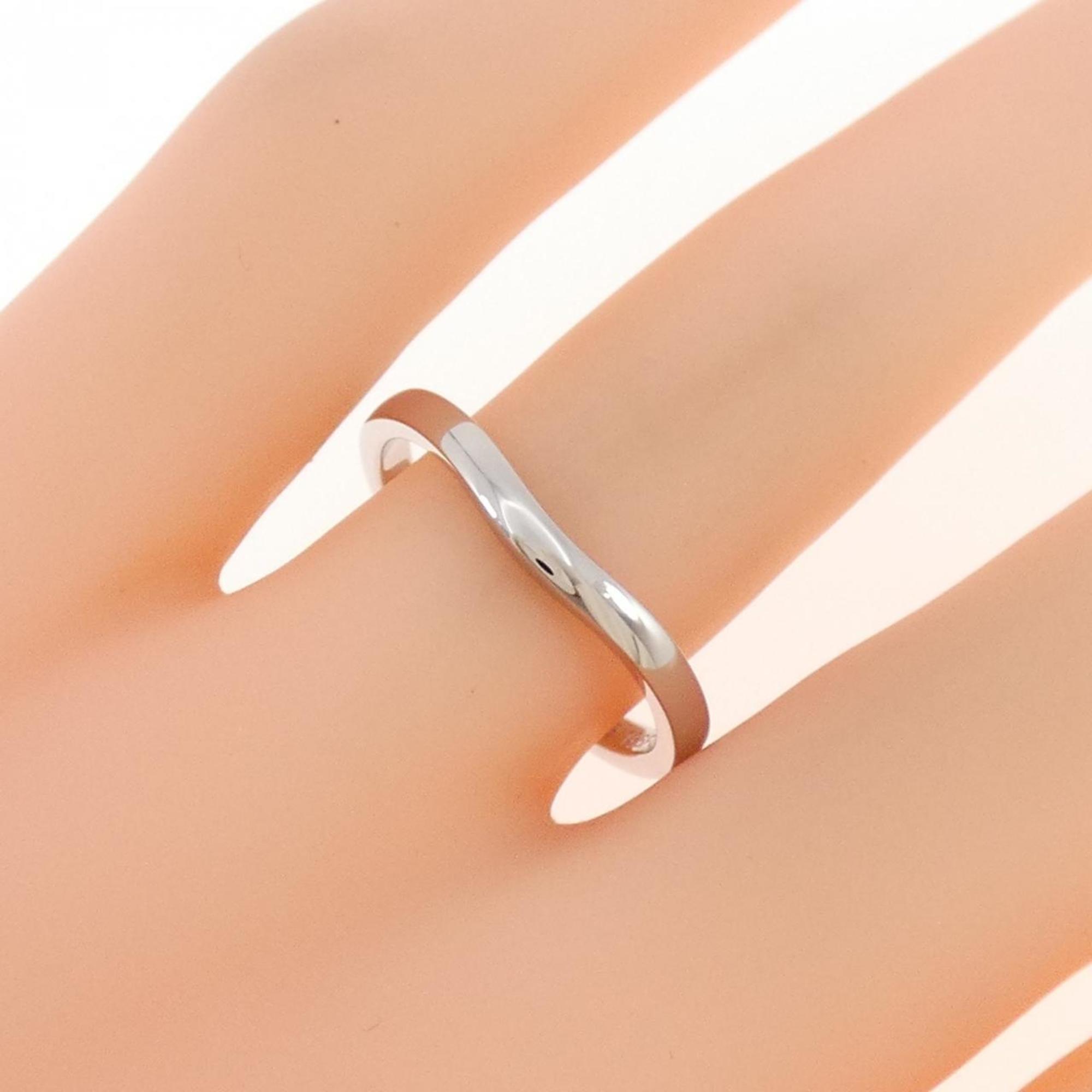 Cartier Platinum Platinum 950 Band Ring (Pre-Owned)