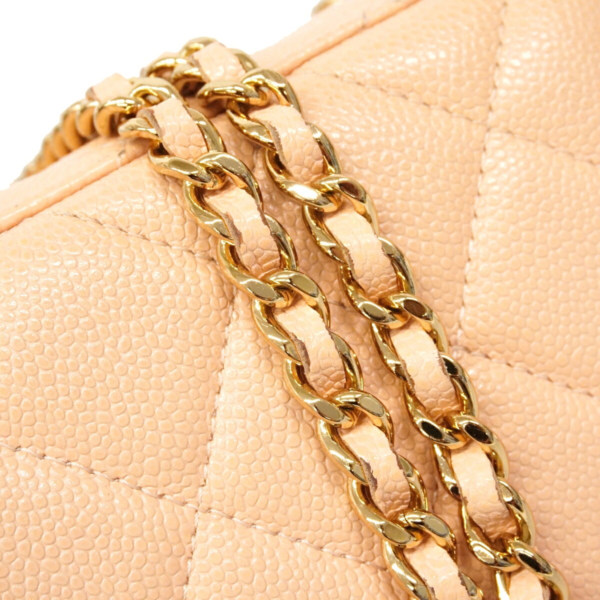 Chanel Pink Grained Calfskin Vanity Bag (Pre-Owned)