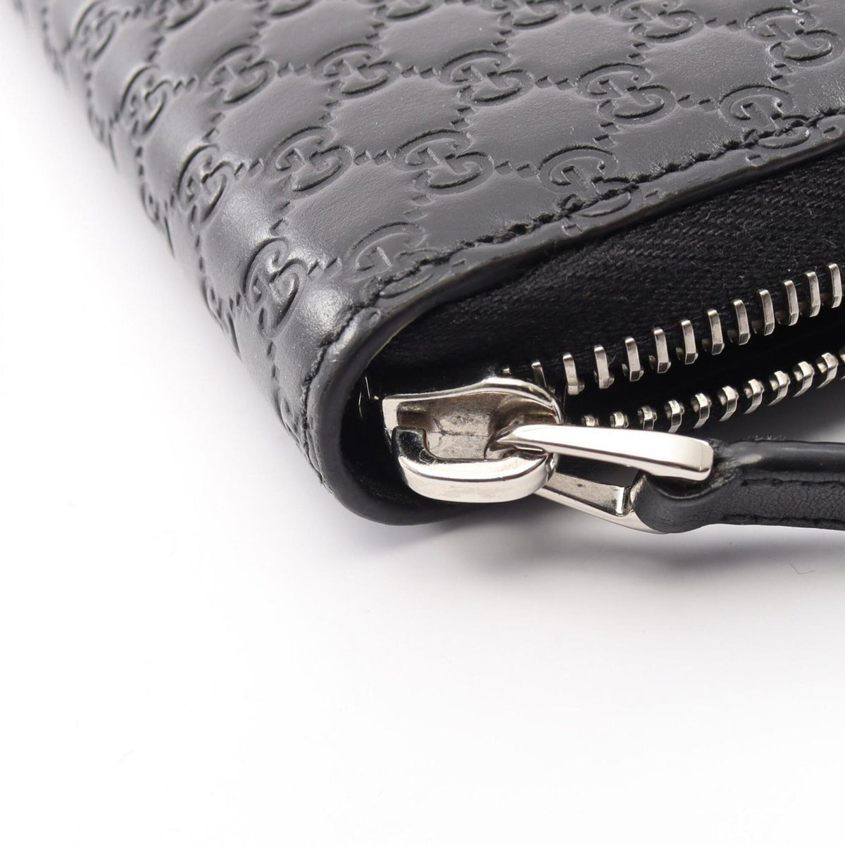 Gucci Black Leather Long Wallet (Bi-Fold) (Pre-Owned)