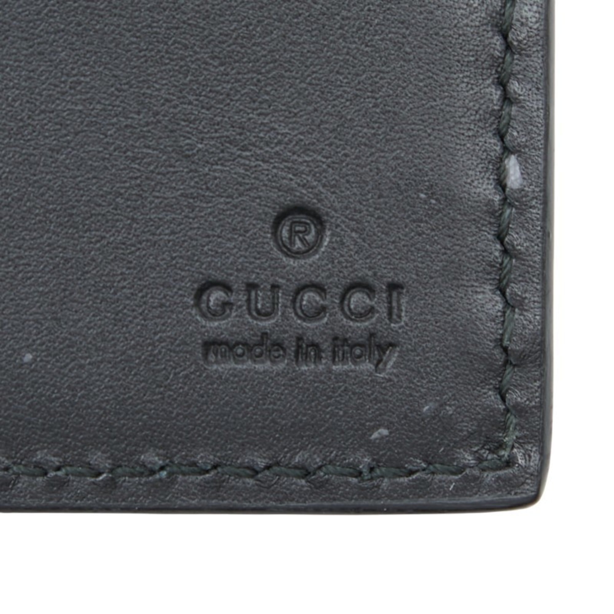 Gucci Black Blue Yellow Pvc Leather Wallet (Bi-Fold) (Pre-Owned)