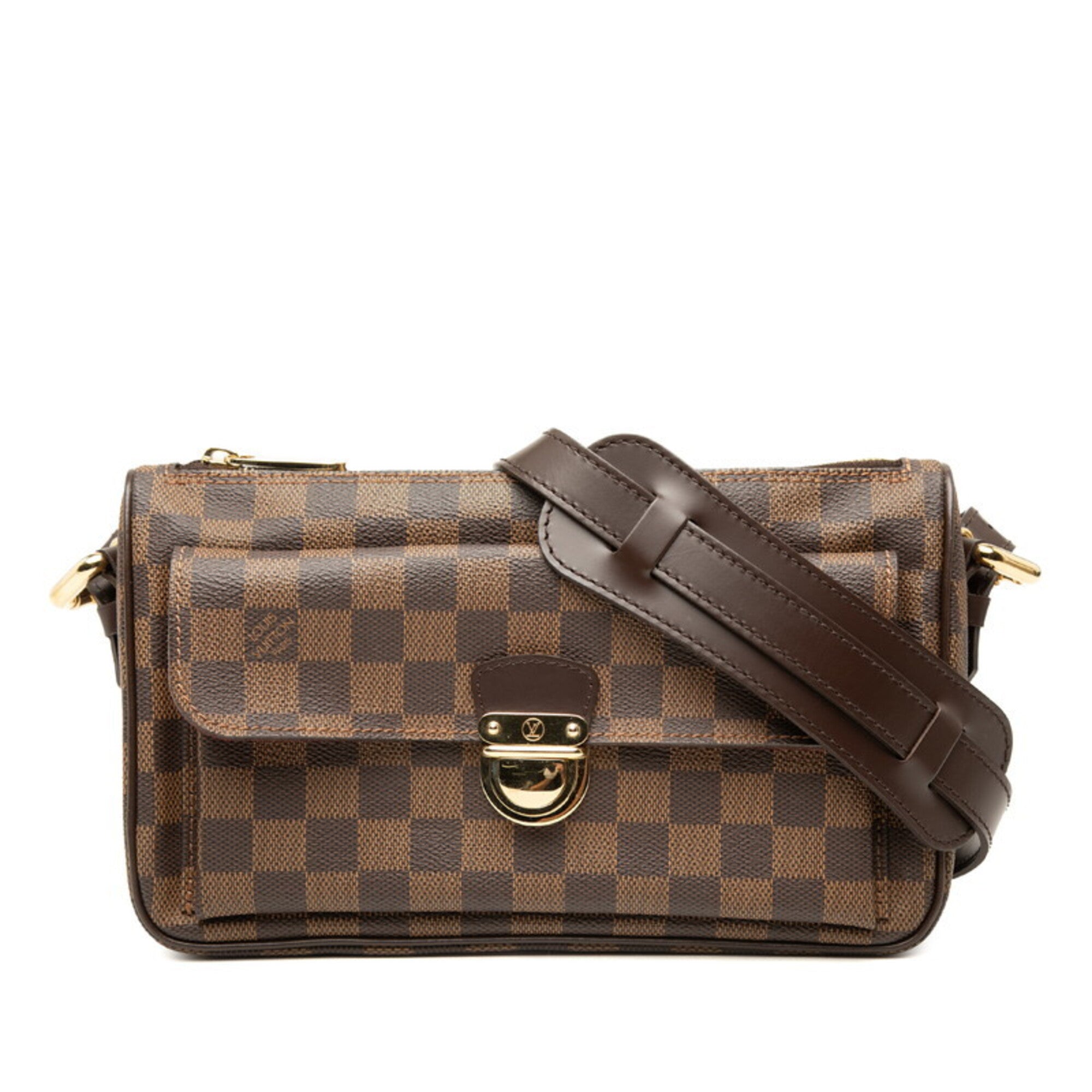 Louis Vuitton Brown Pvc Leather Handbag Shoulder Bag (Pre-Owned)