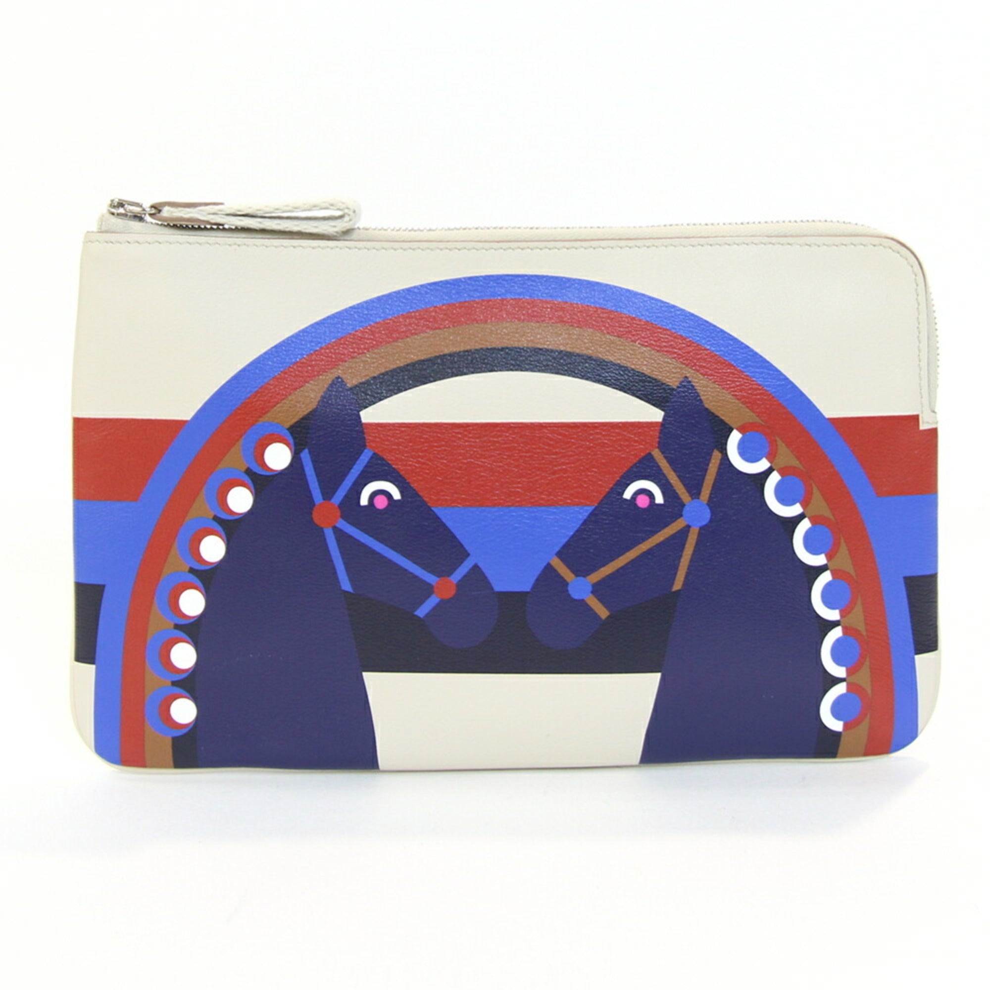 Hermes Multi-Color Swift Leather Pouch (Pre-Owned)