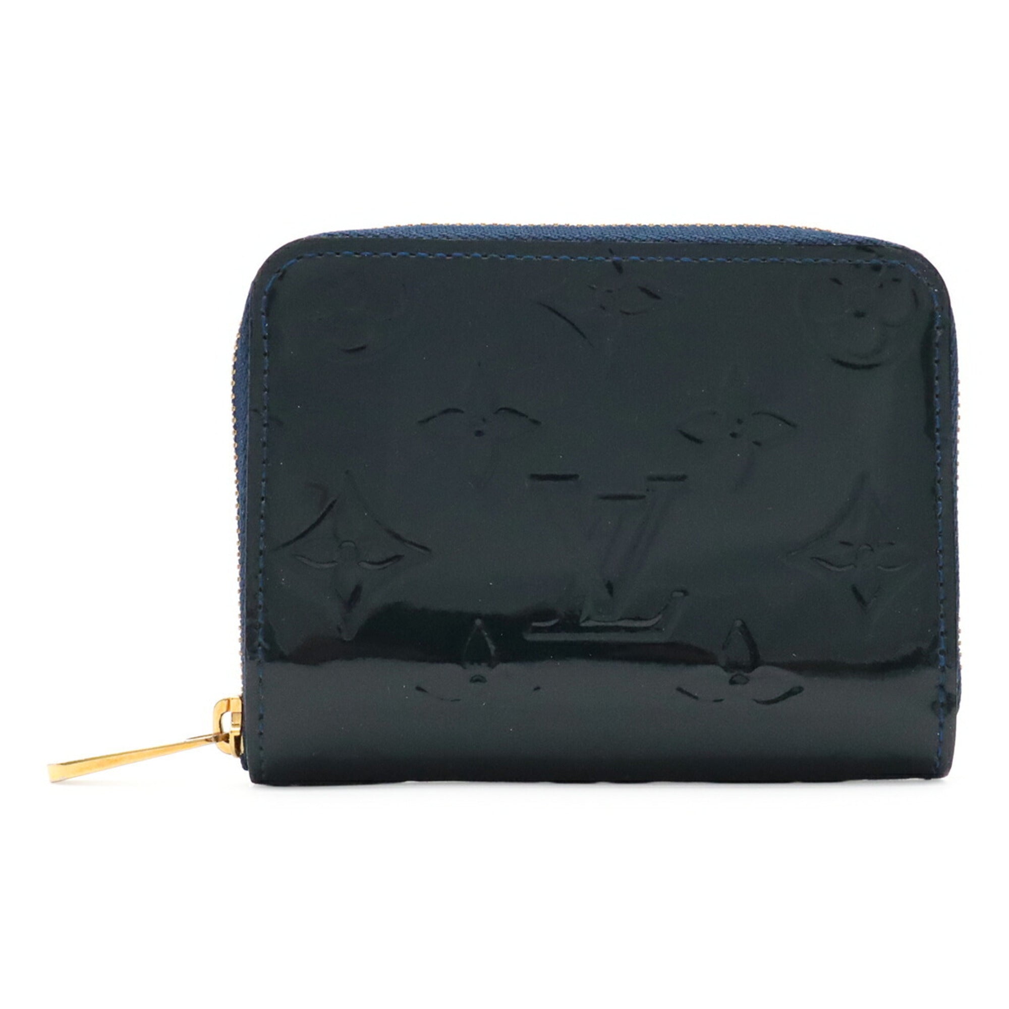 Louis Vuitton Blue Nuit Leather Coin Purse/Coin Case (Pre-Owned)
