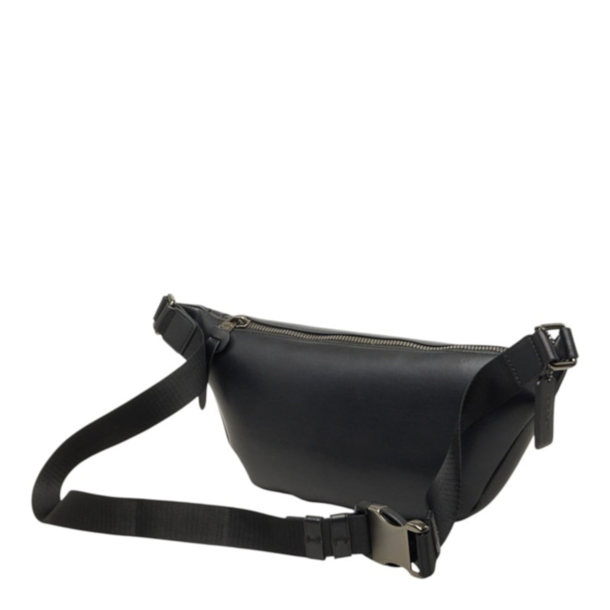 Coach Black Leather Fanny Pack (Pre-Owned)