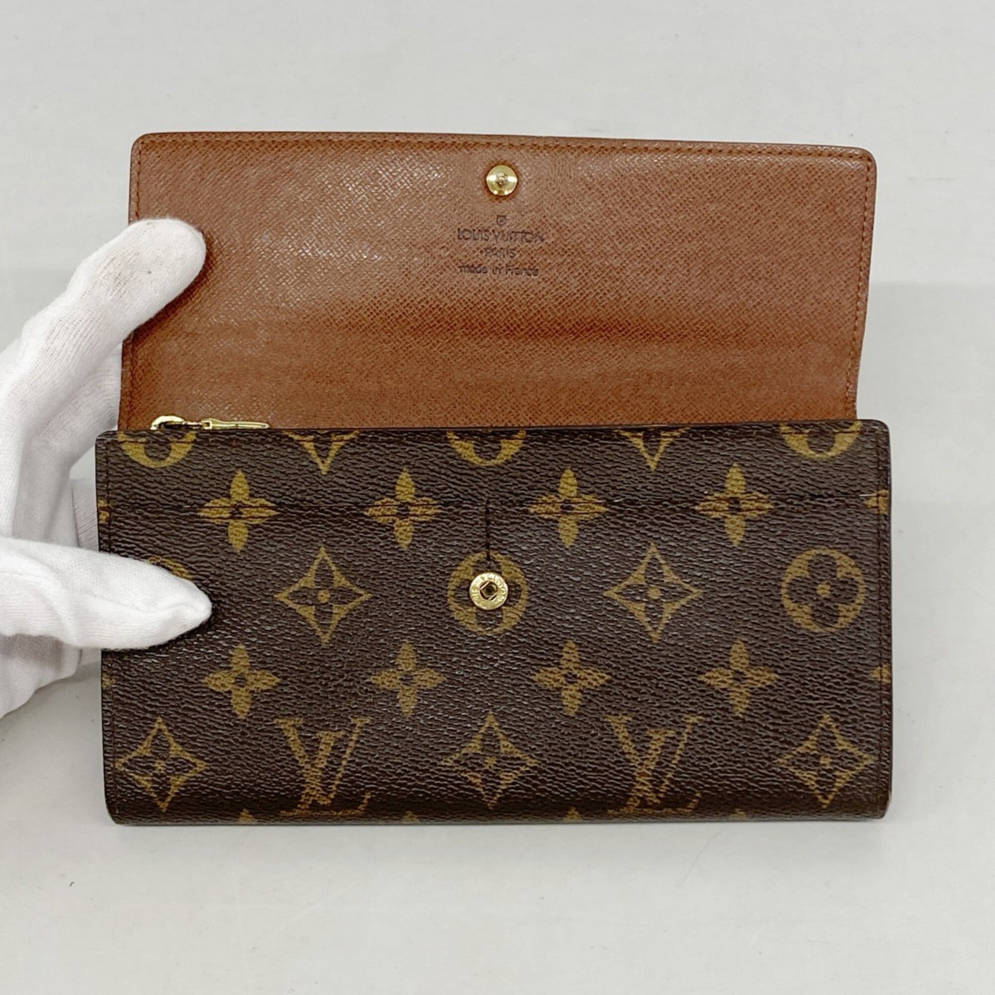 Louis Vuitton Brown Long Wallet (Bi-Fold) (Pre-Owned)
