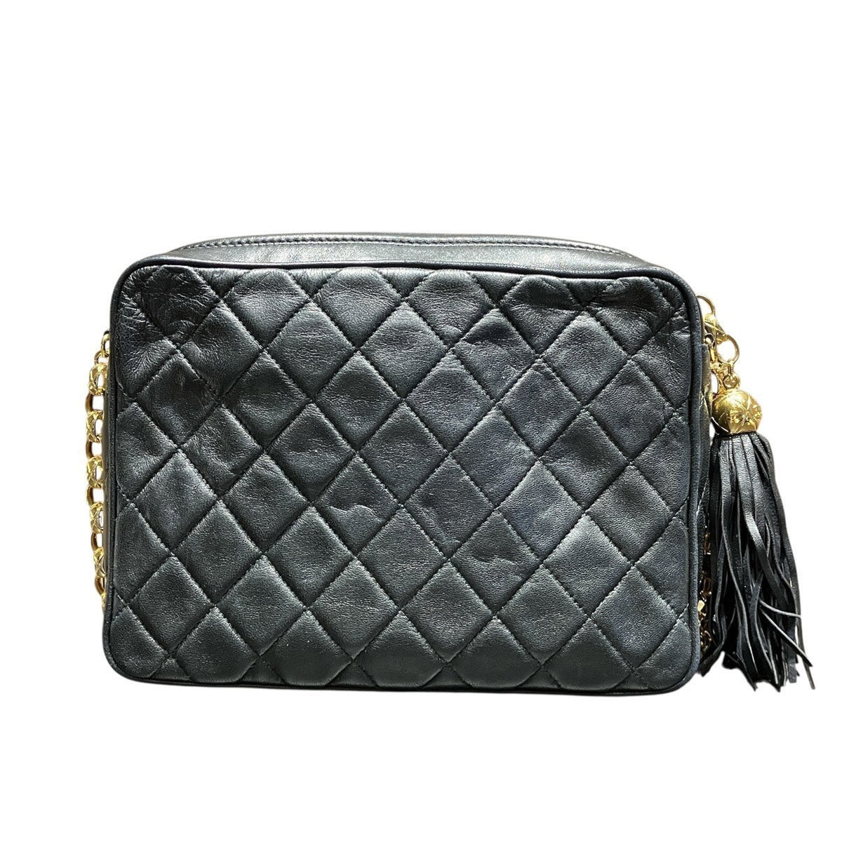 Chanel Black Leather Shoulder Bag (Pre-Owned)