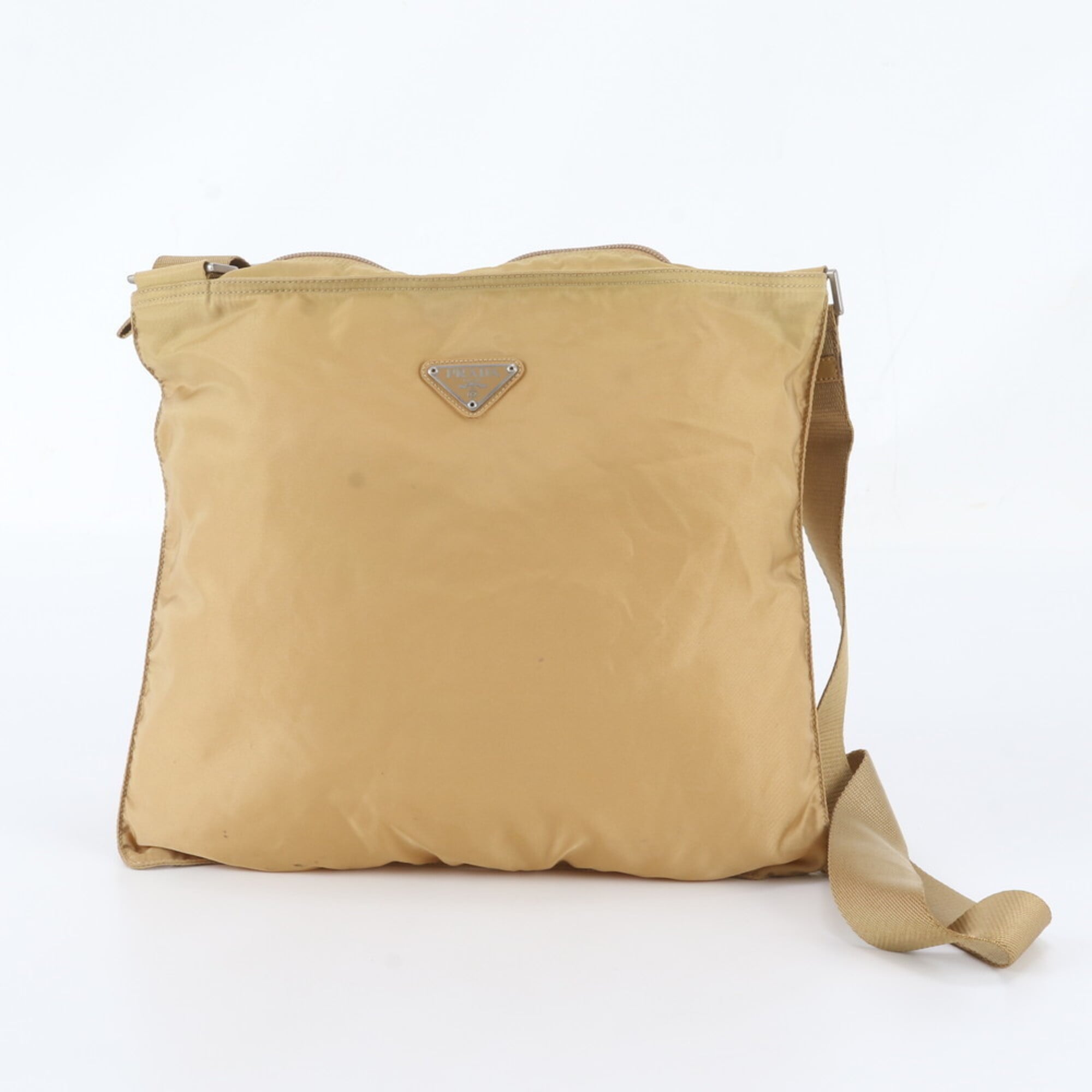 Prada Yellow Messenger Bag Shoulder Bag (Pre-Owned)