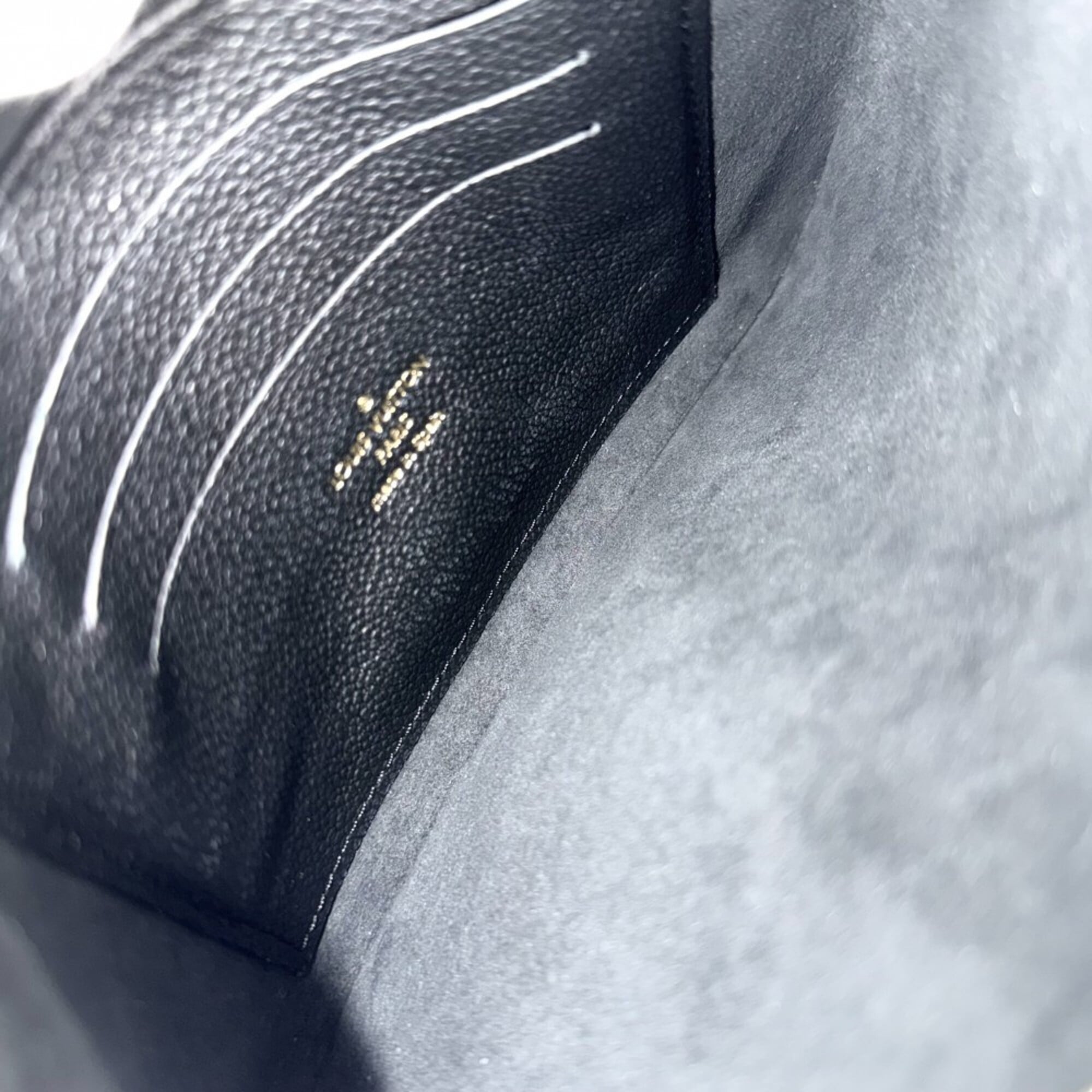 Louis Vuitton Monogram Empreinte Beige Black Monogram Empreinte Pochette Shoulder Bag (Pre-Owned)
