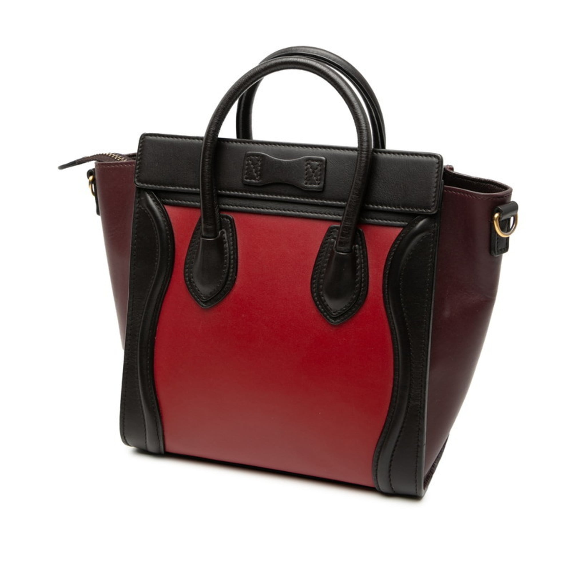 Celine Black Multi-Color Leather Handbag Shoulder Bag (Pre-Owned)
