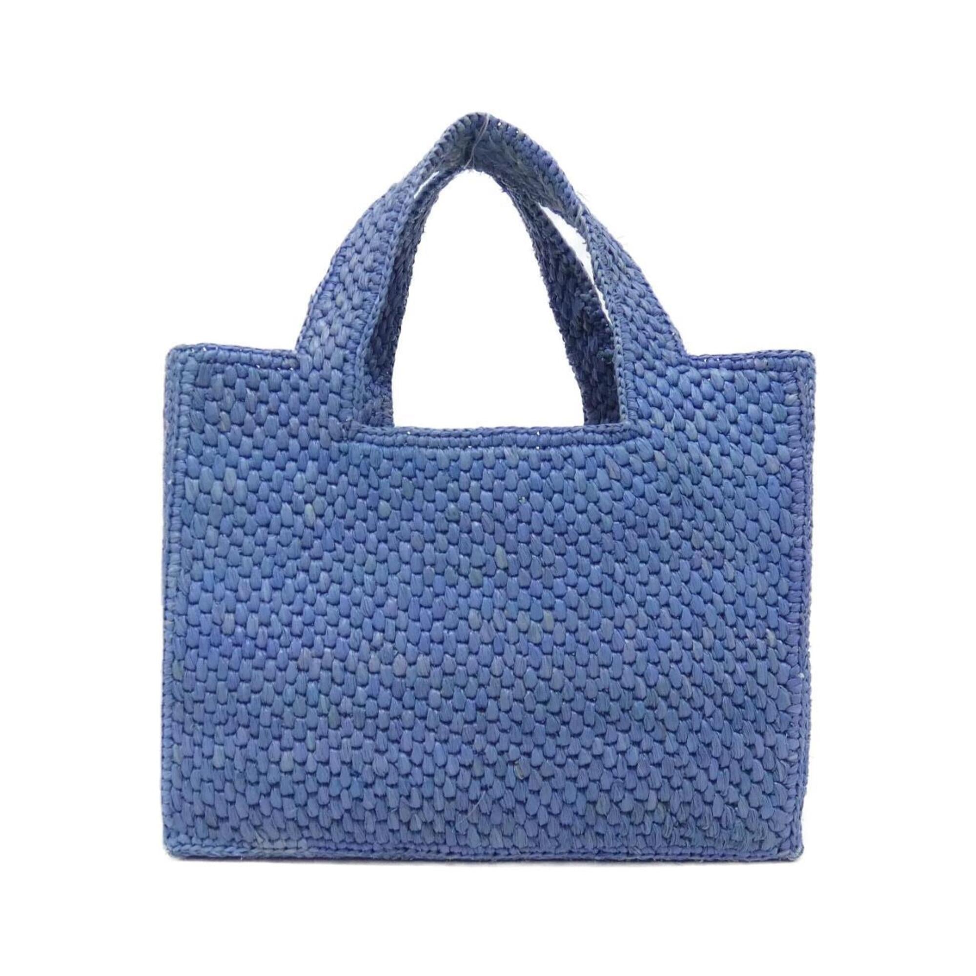 Loewe Light Blue Raffia Tote Bag (Pre-Owned)