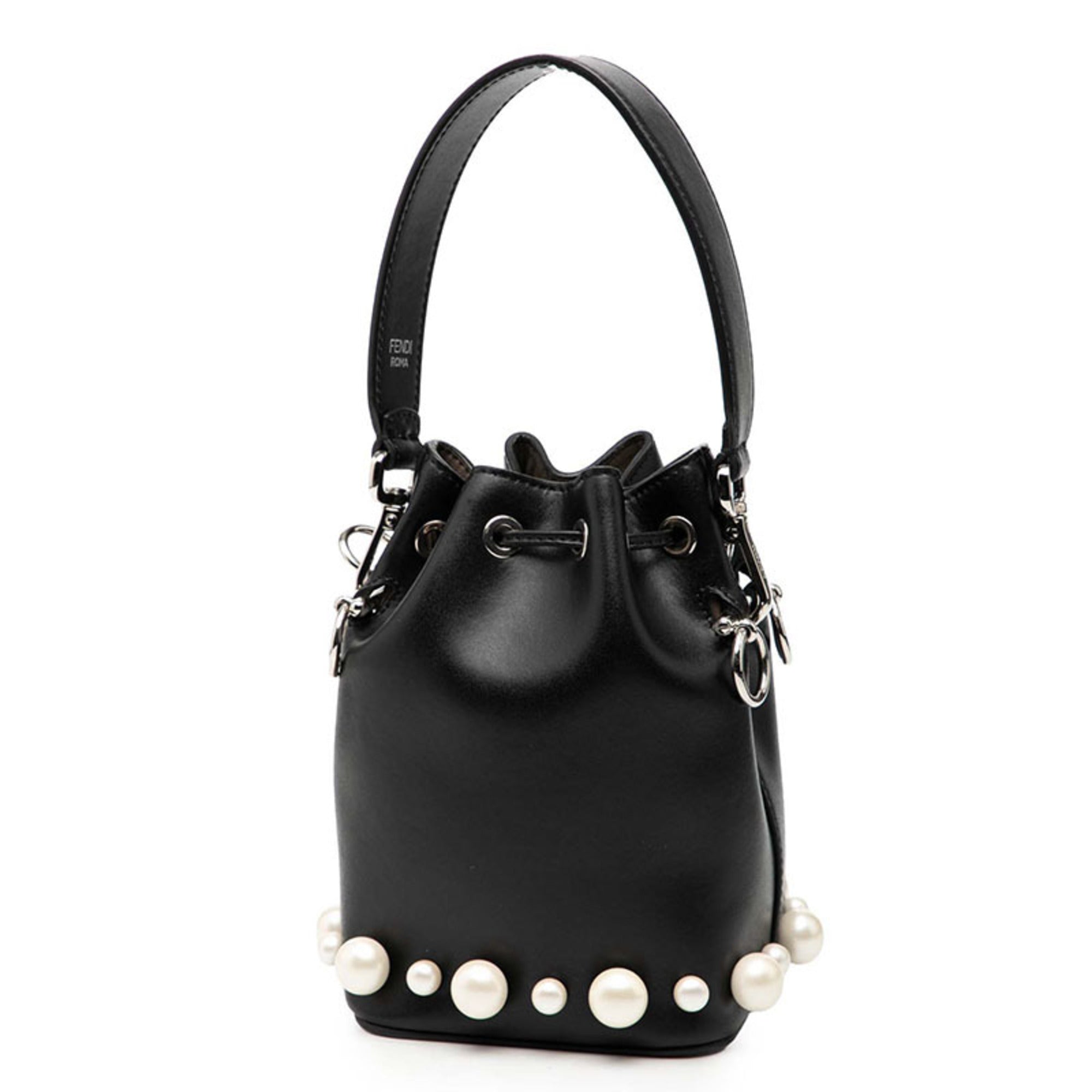 Fendi Black Leather Handbag (Pre-Owned)