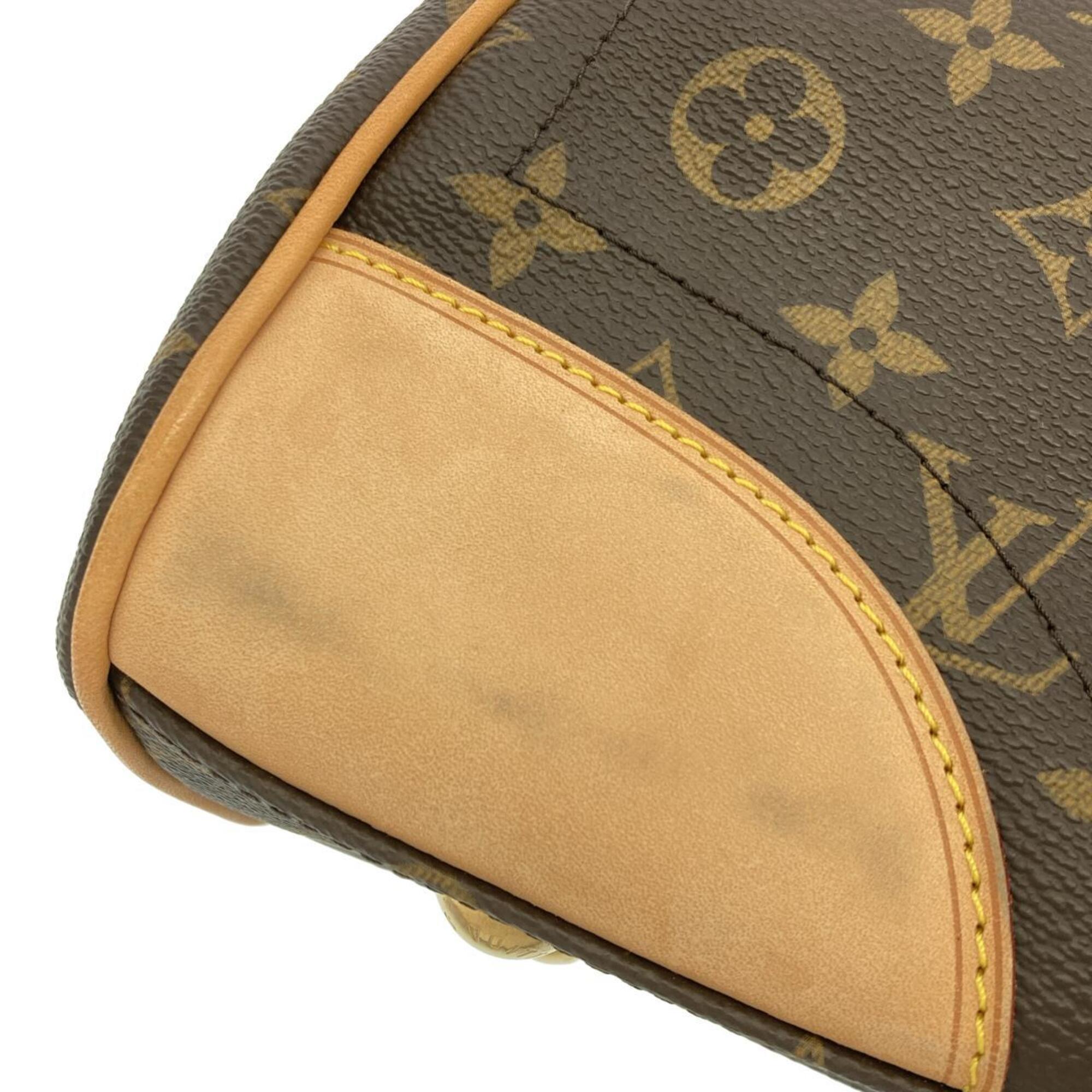 Louis Vuitton Marron Monogram Coated Canvas Shoulder Bag (Pre-Owned)