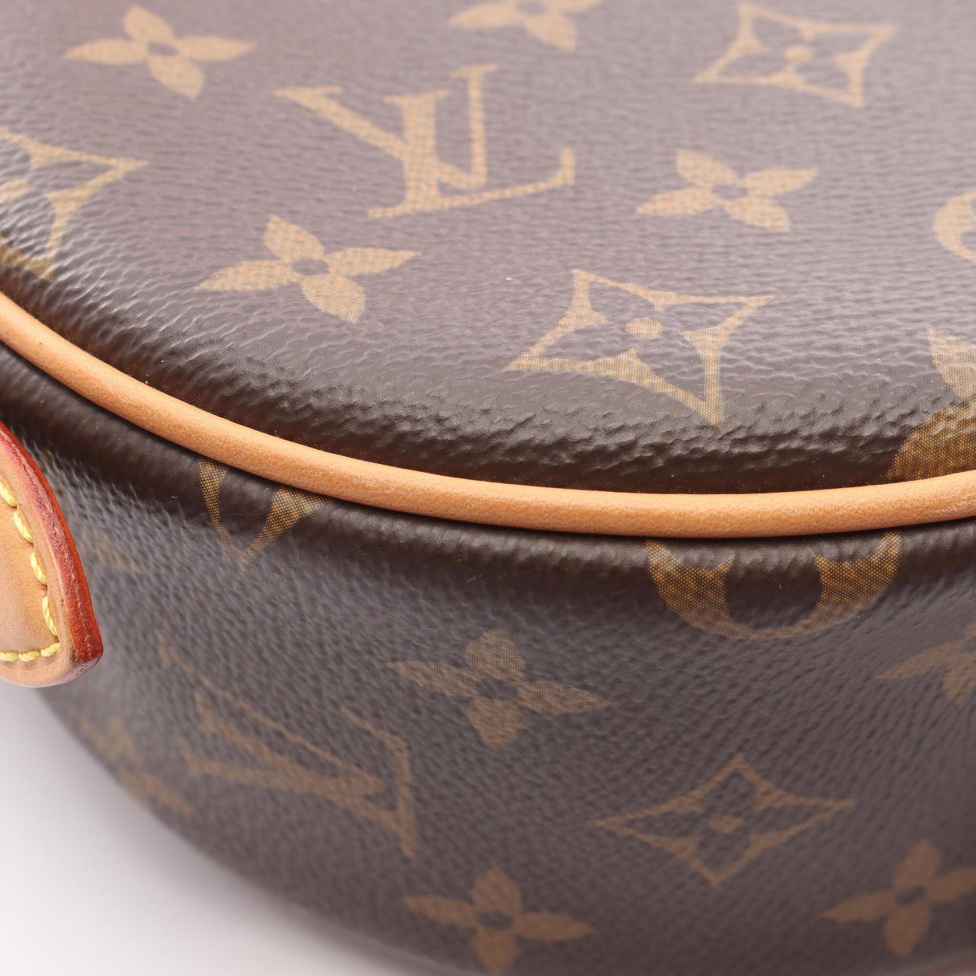 Louis Vuitton Brown Monogram Coated Canvas Leather Handbag Shoulder Bag (Pre-Owned)