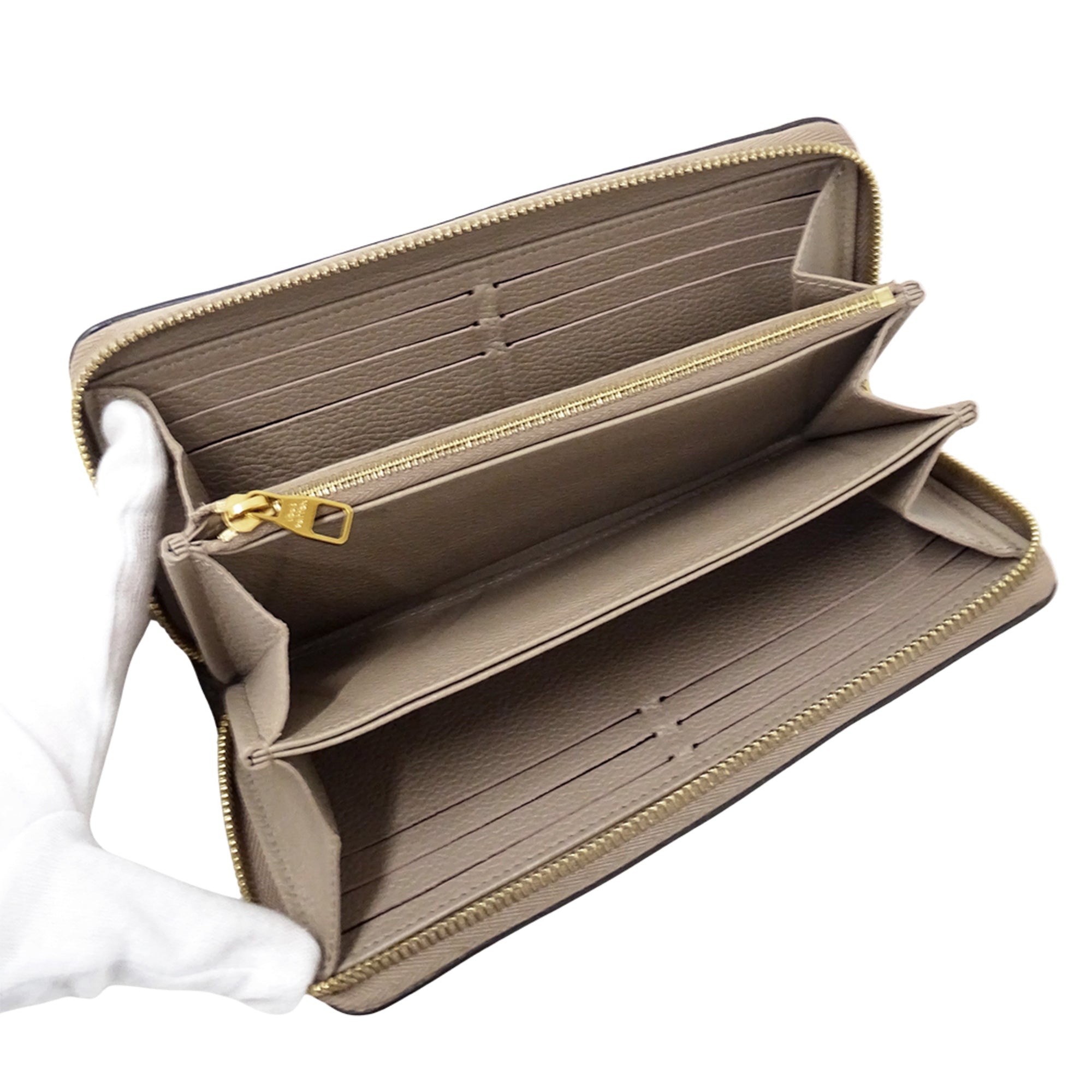 Louis Vuitton Monogram Empreinte Tourterelle Monogram Empreinte Long Wallet (Bi-Fold) (Pre-Owned)