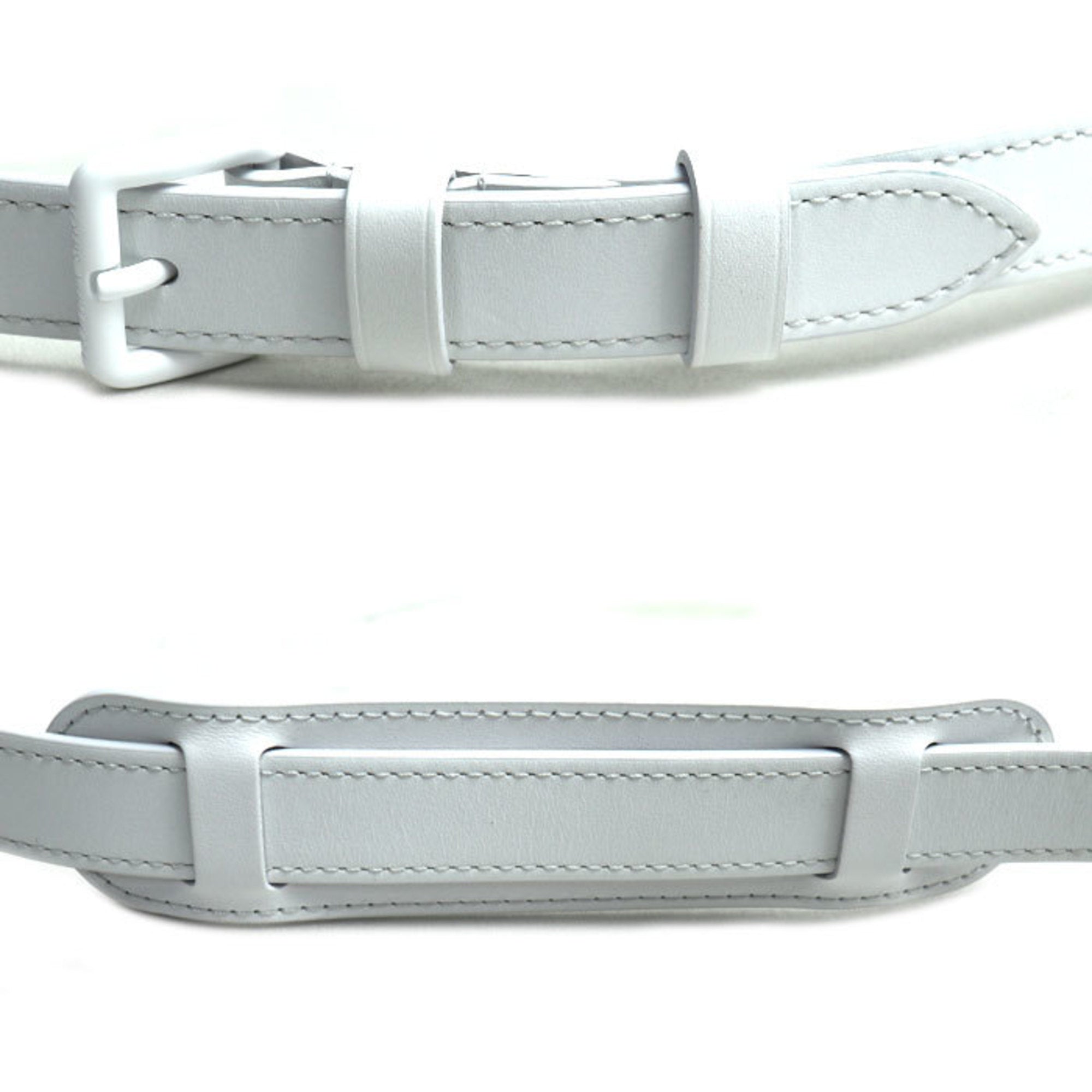 Louis Vuitton White Leather Shoulder Bag (Pre-Owned)