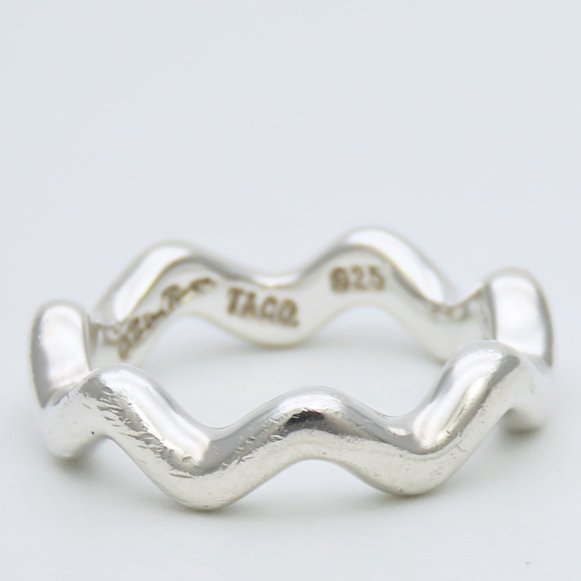 Tiffany Silver Silver 925 Band Ring (Pre-Owned)