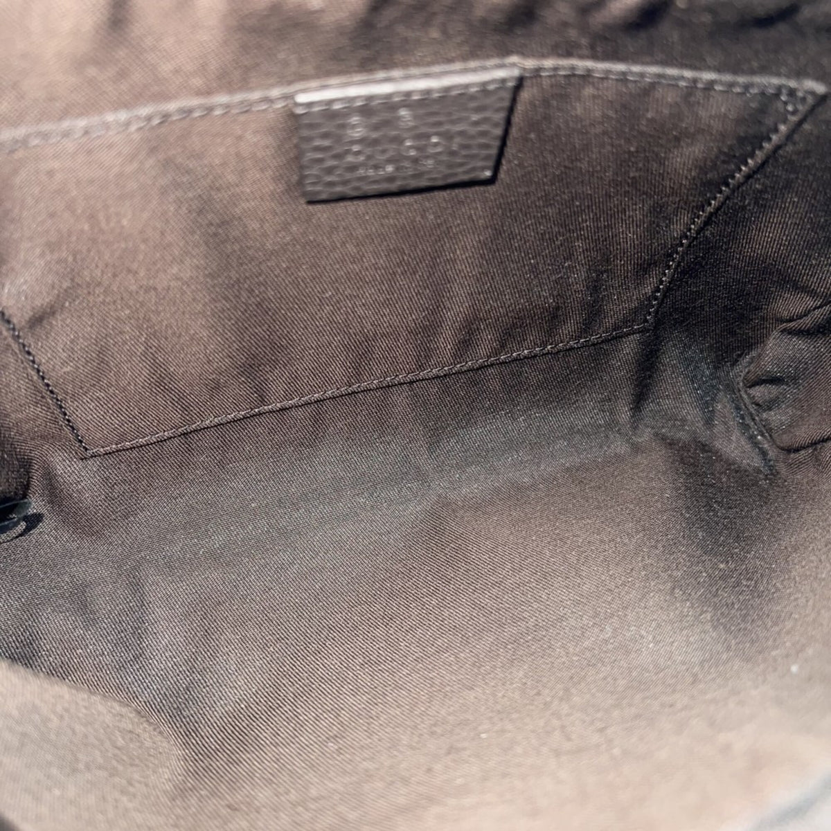 Gucci Brown Gg Canvas Leather Fanny Pack Sling Bag (Pre-Owned)