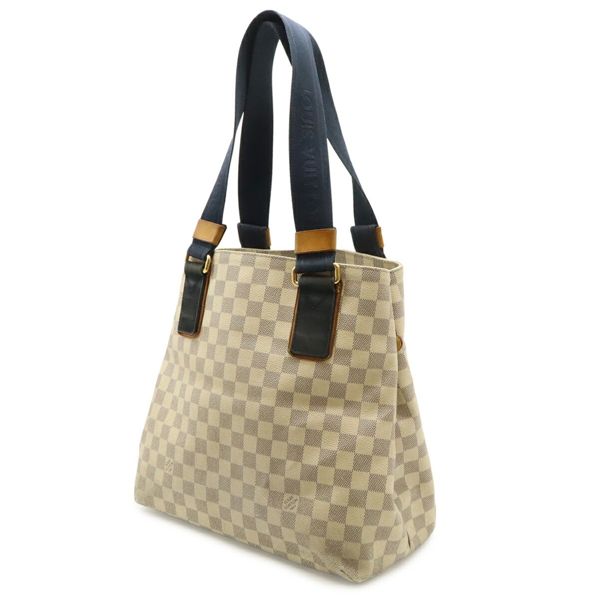 Louis Vuitton Damier Azur Ivory Damier Azur Shoulder Bag Tote Bag (Pre-Owned)