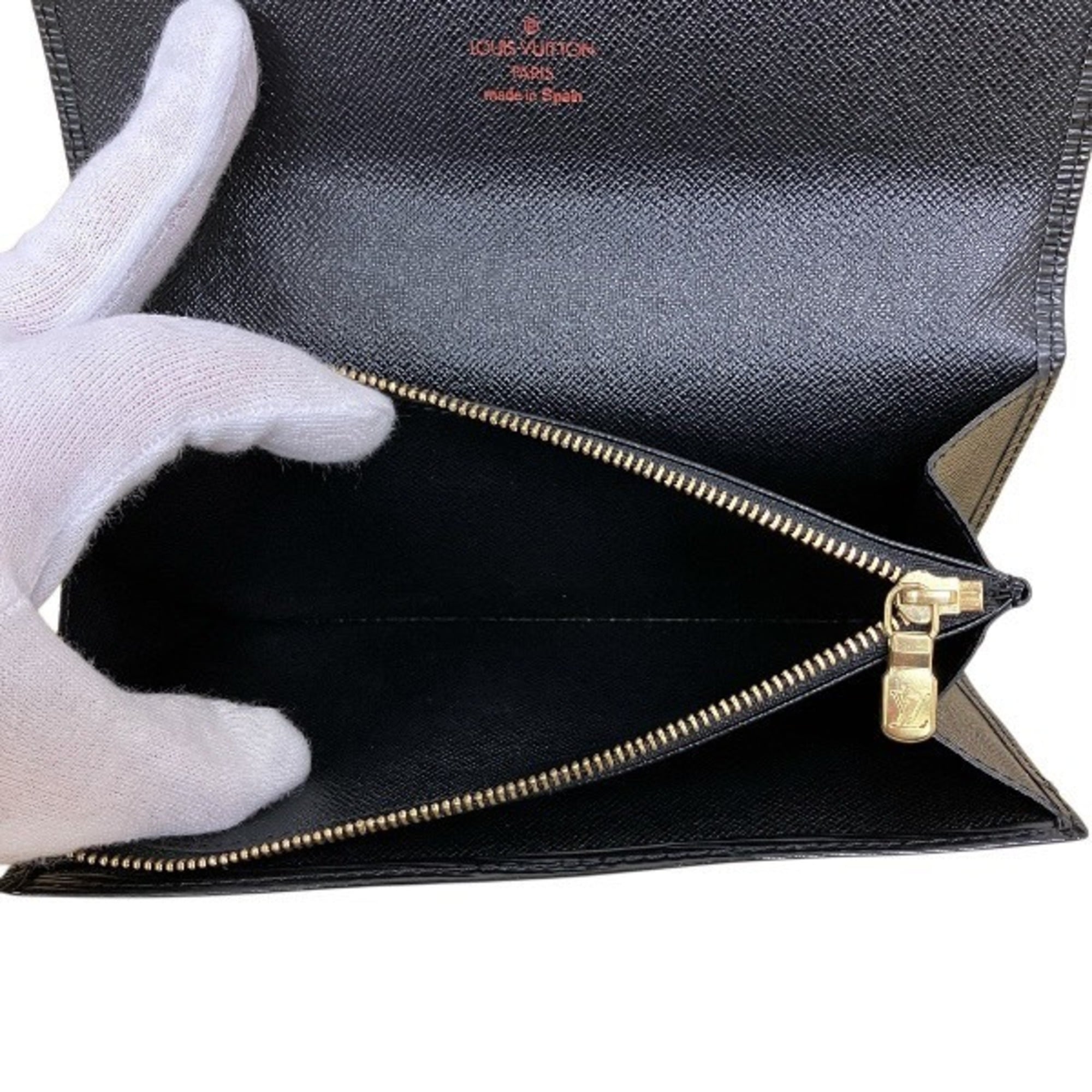 Louis Vuitton Black Noir Epi Leather Coin Purse/Coin Case (Pre-Owned)