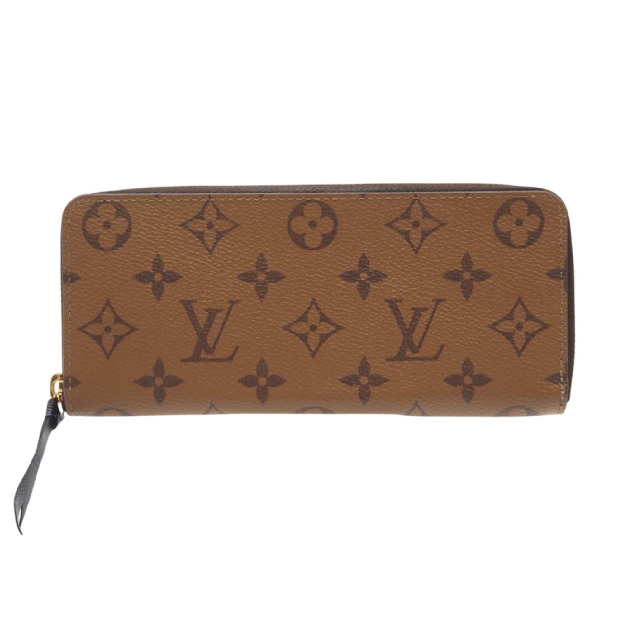 Louis Vuitton Beige Coated Canvas Long Wallet (Bi-Fold) (Pre-Owned)